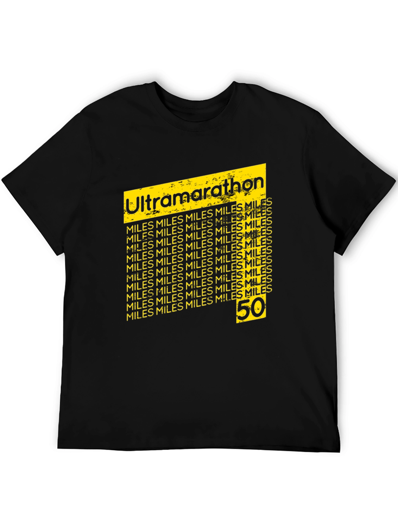 Ultramarathon 50 Miles Black T-Shirt