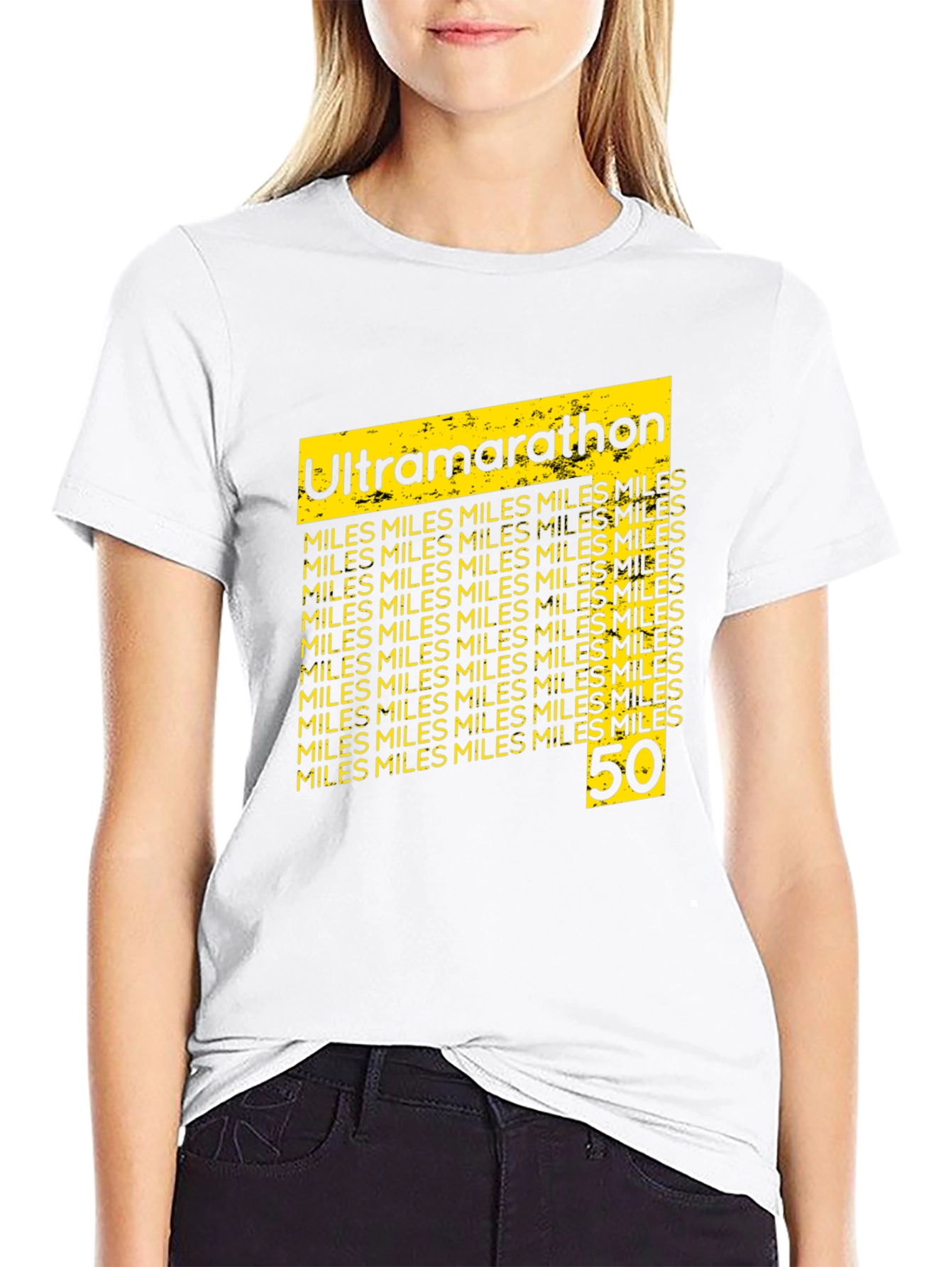 Ultramarathon 50 Miles Black T-Shirt