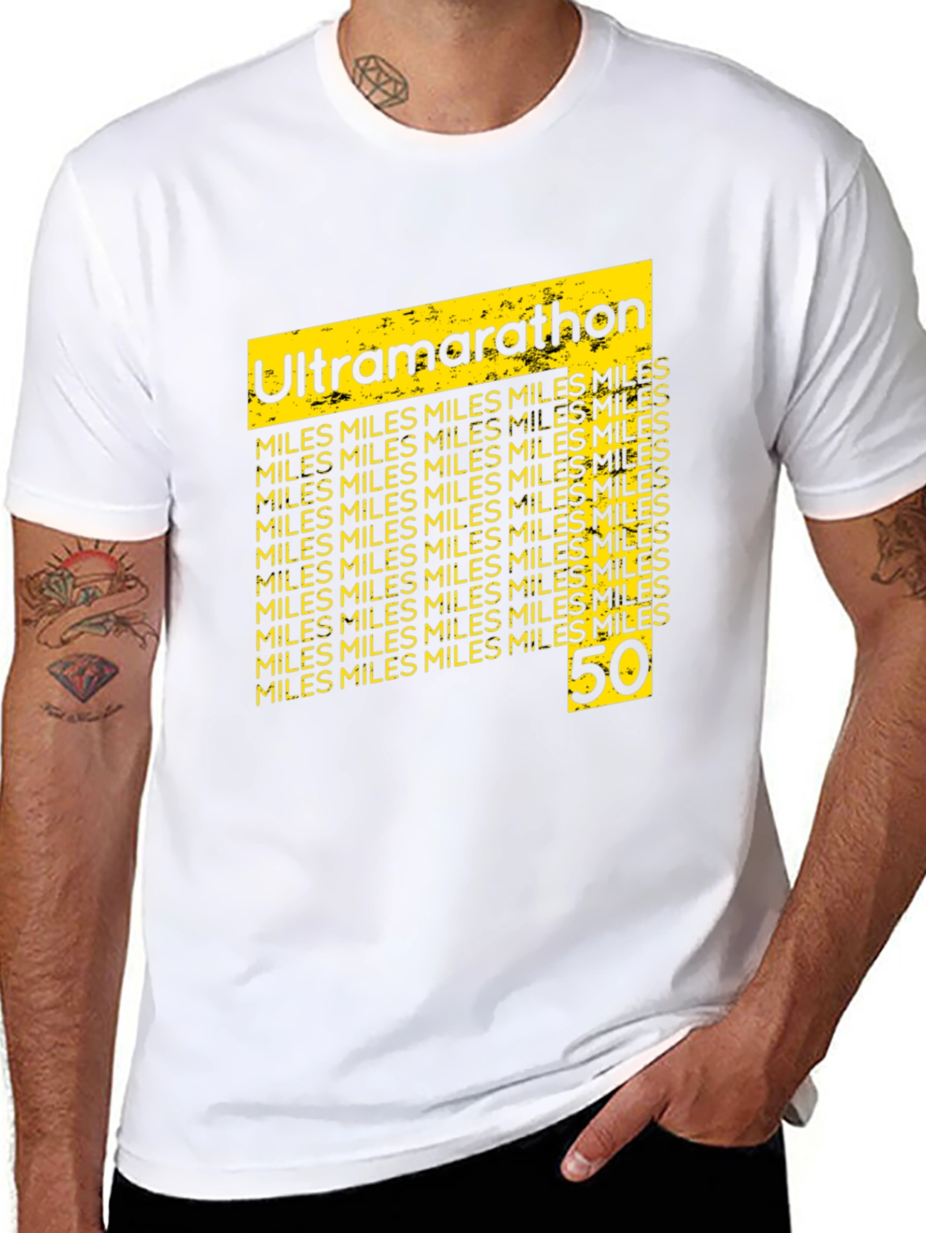 Ultramarathon 50 Miles Black T-Shirt