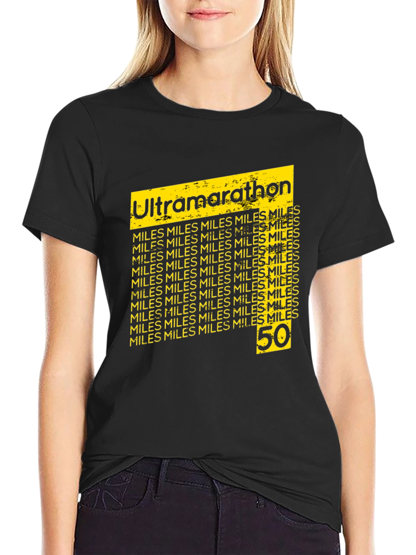 Ultramarathon 50 Miles Black T-Shirt