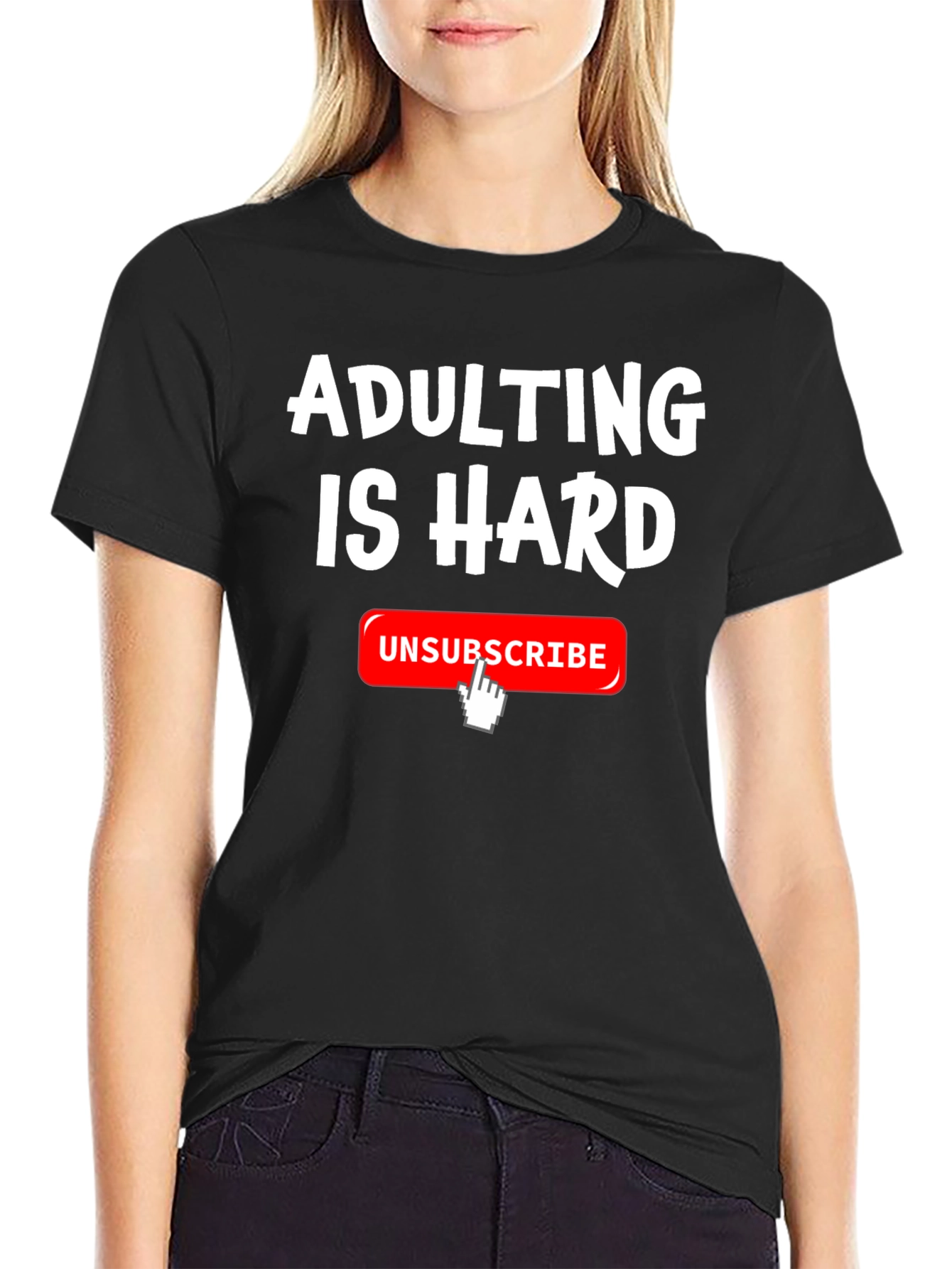 Adulting Is Hard T-Shirt Funny Unsubscribe Graphic Tee