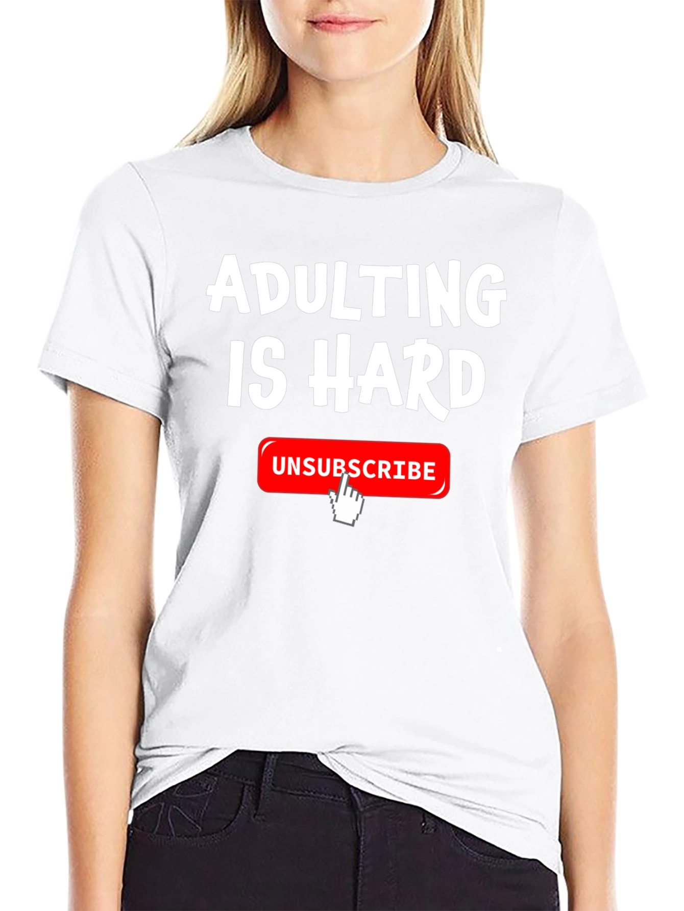 Adulting Is Hard T-Shirt Funny Unsubscribe Graphic Tee