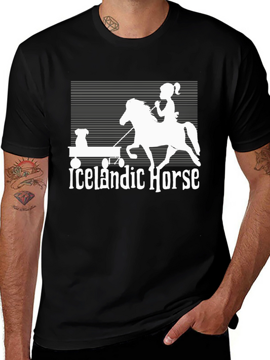 Icelandic Horse Graphic T-Shirt