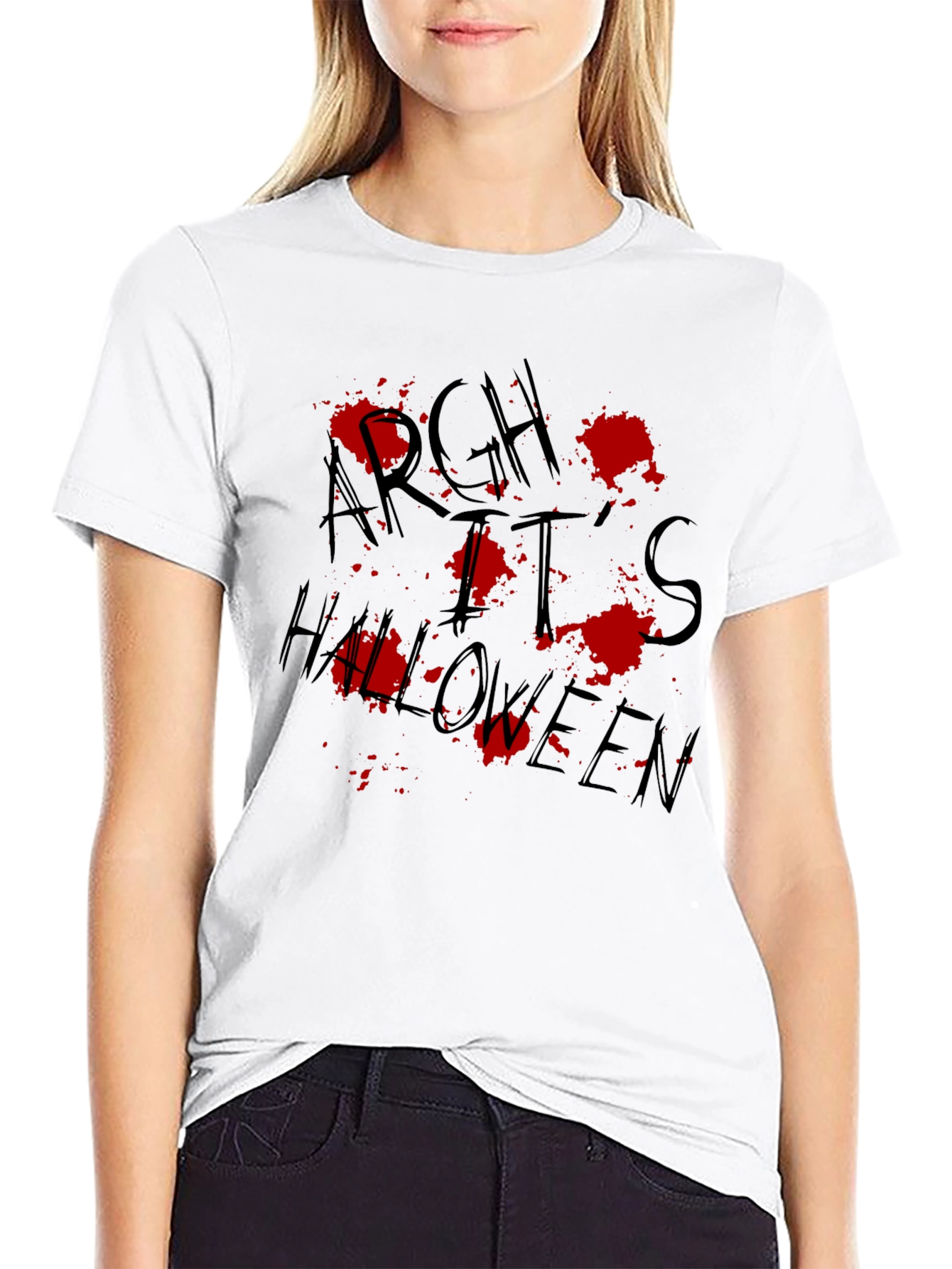 Argh Its Halloween Graphic Tee - Spooky Holiday Shirt