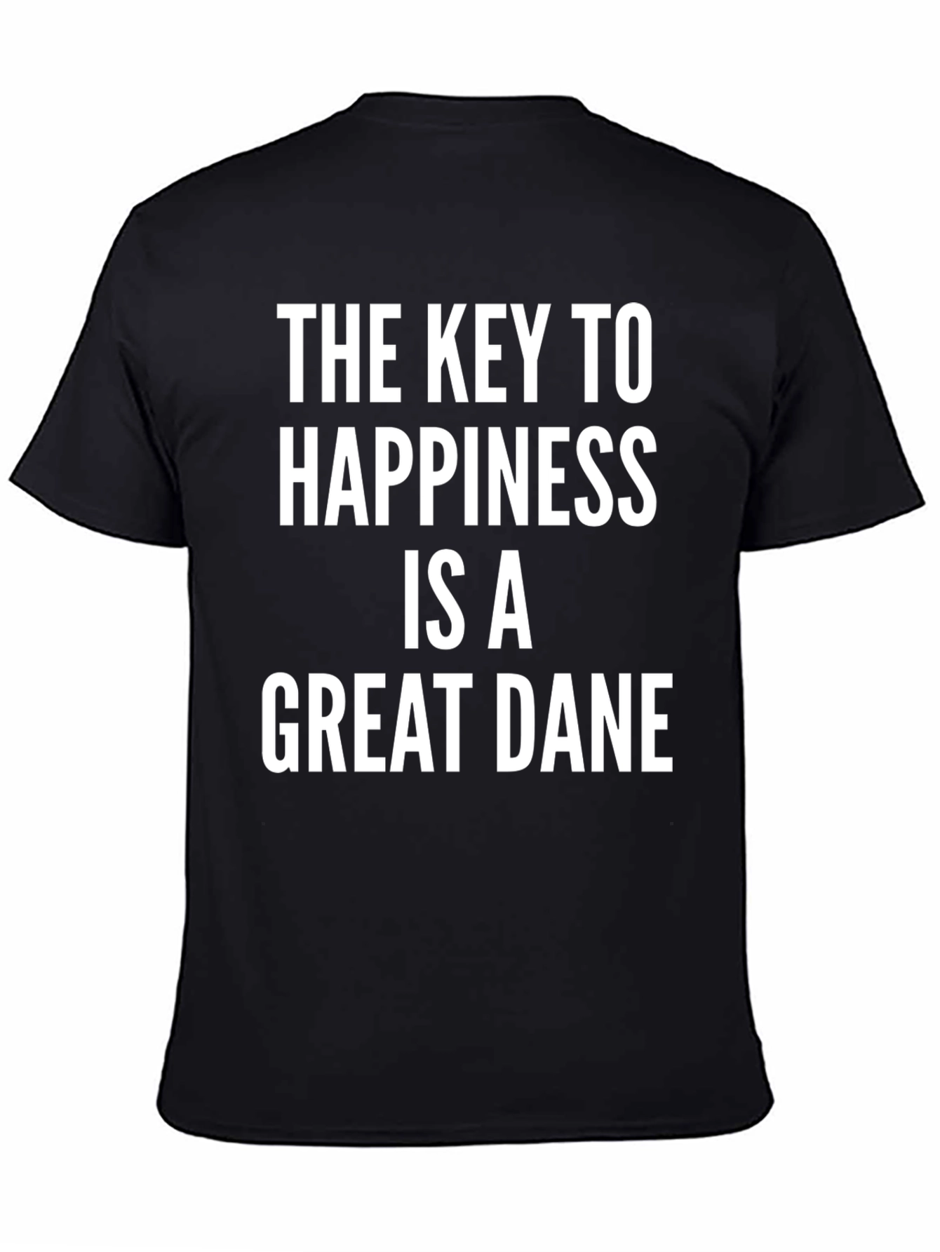 Great Dane Happiness T-Shirt - Black