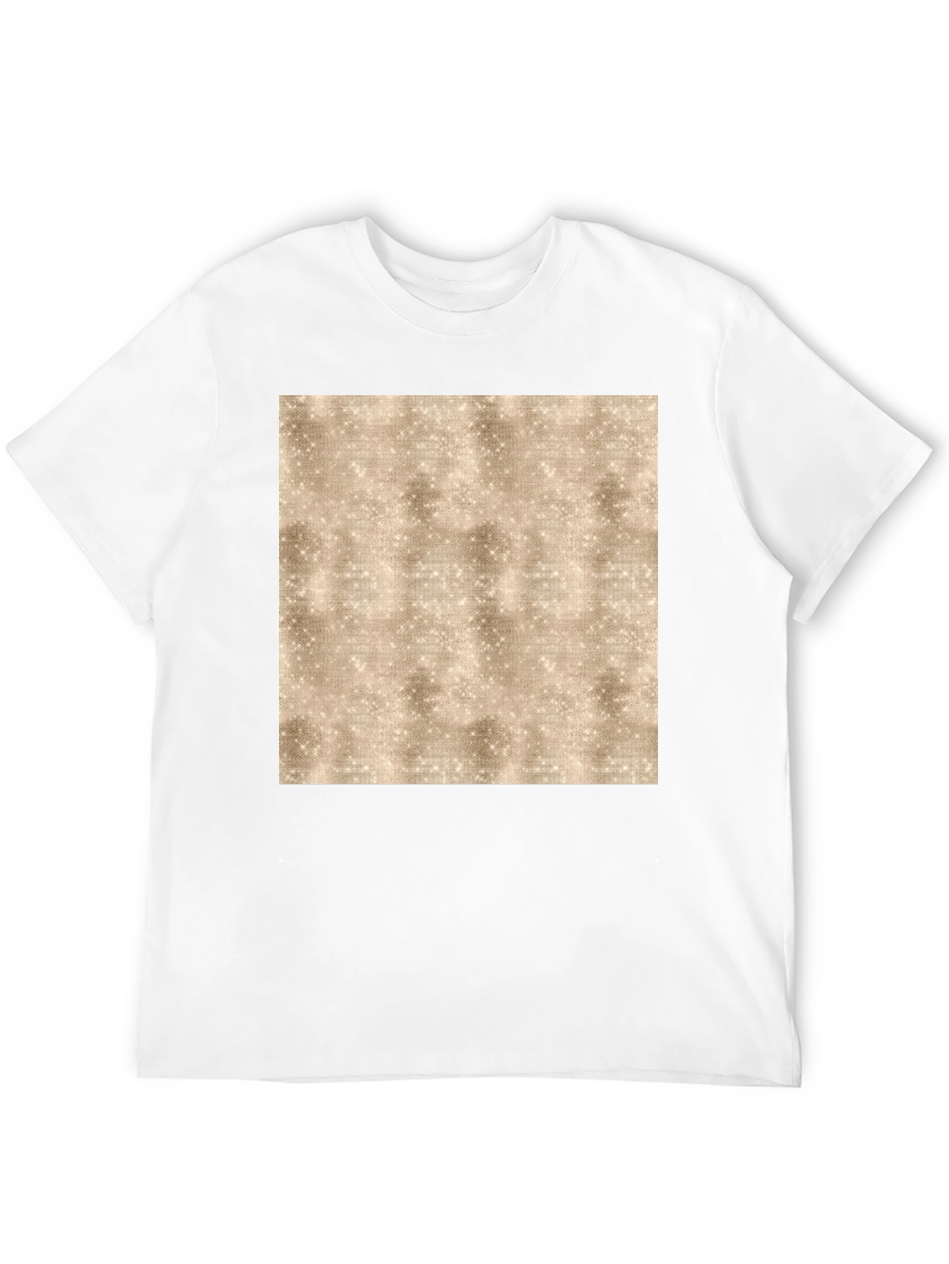 Abstract Textured Print Black Tee