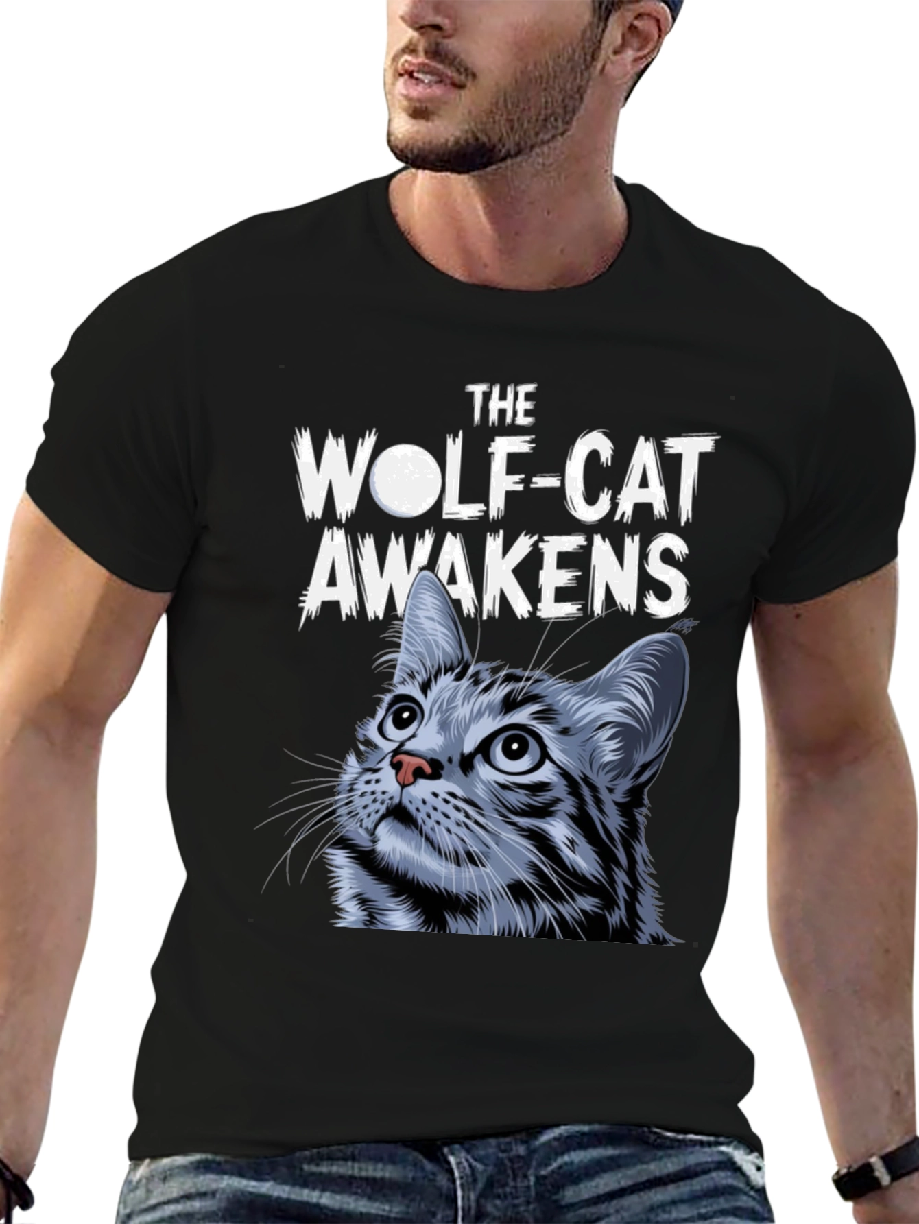 Wolf-Cat Awakens Graphic Tee