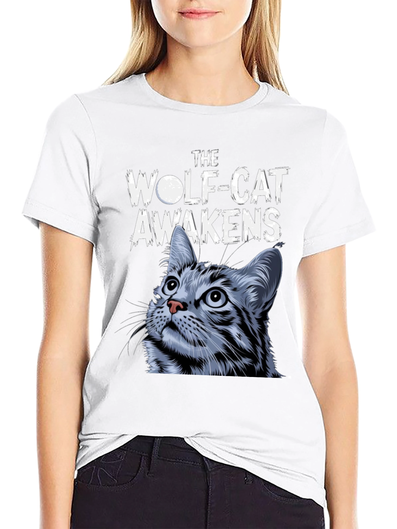 Wolf-Cat Awakens Graphic Tee