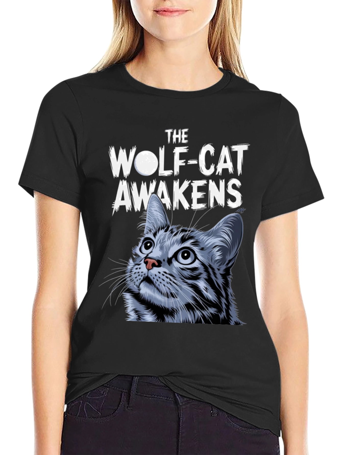Wolf-Cat Awakens Graphic Tee