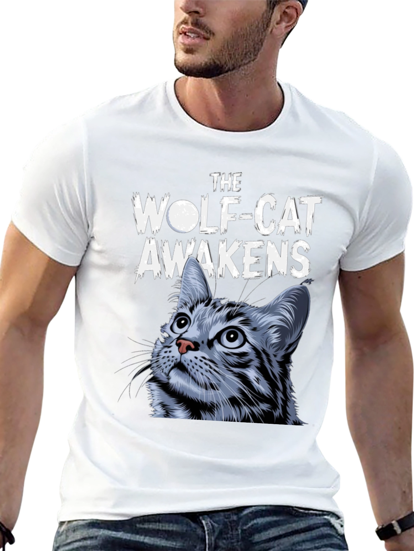 Wolf-Cat Awakens Graphic Tee