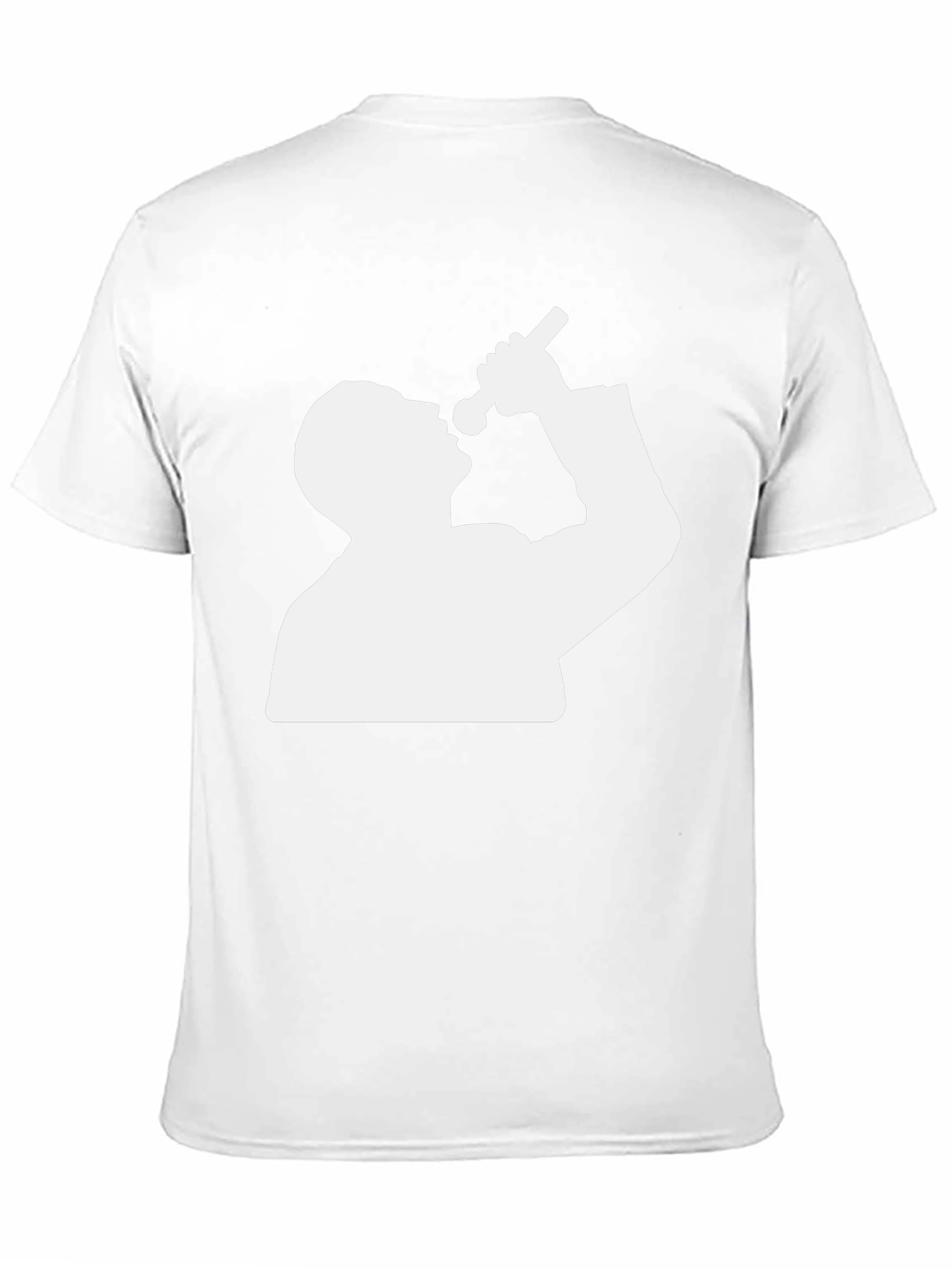 Silhouette Singer Graphic Tee - Black Cotton Blend T-Shirt
