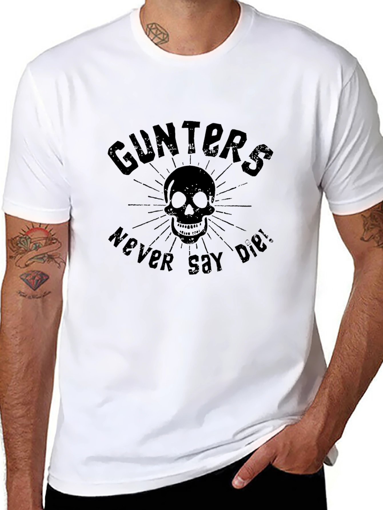 Gunters Never Say Die Graphic Tee - Black