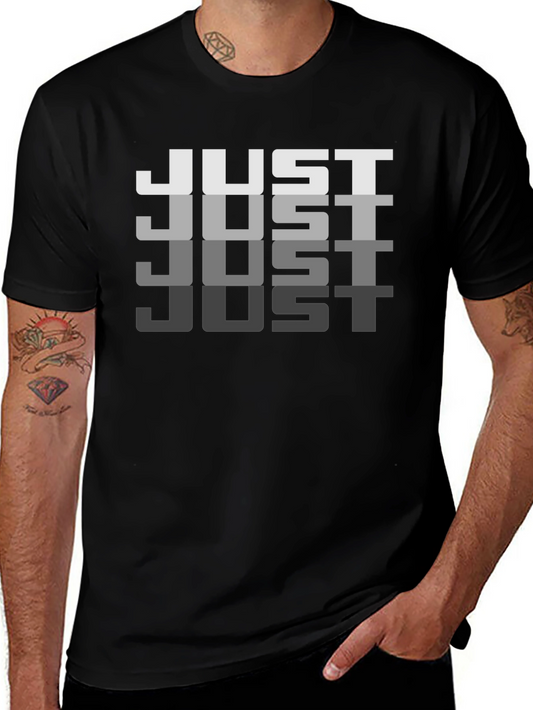 Just Graphic Black T-Shirt - Casual Style