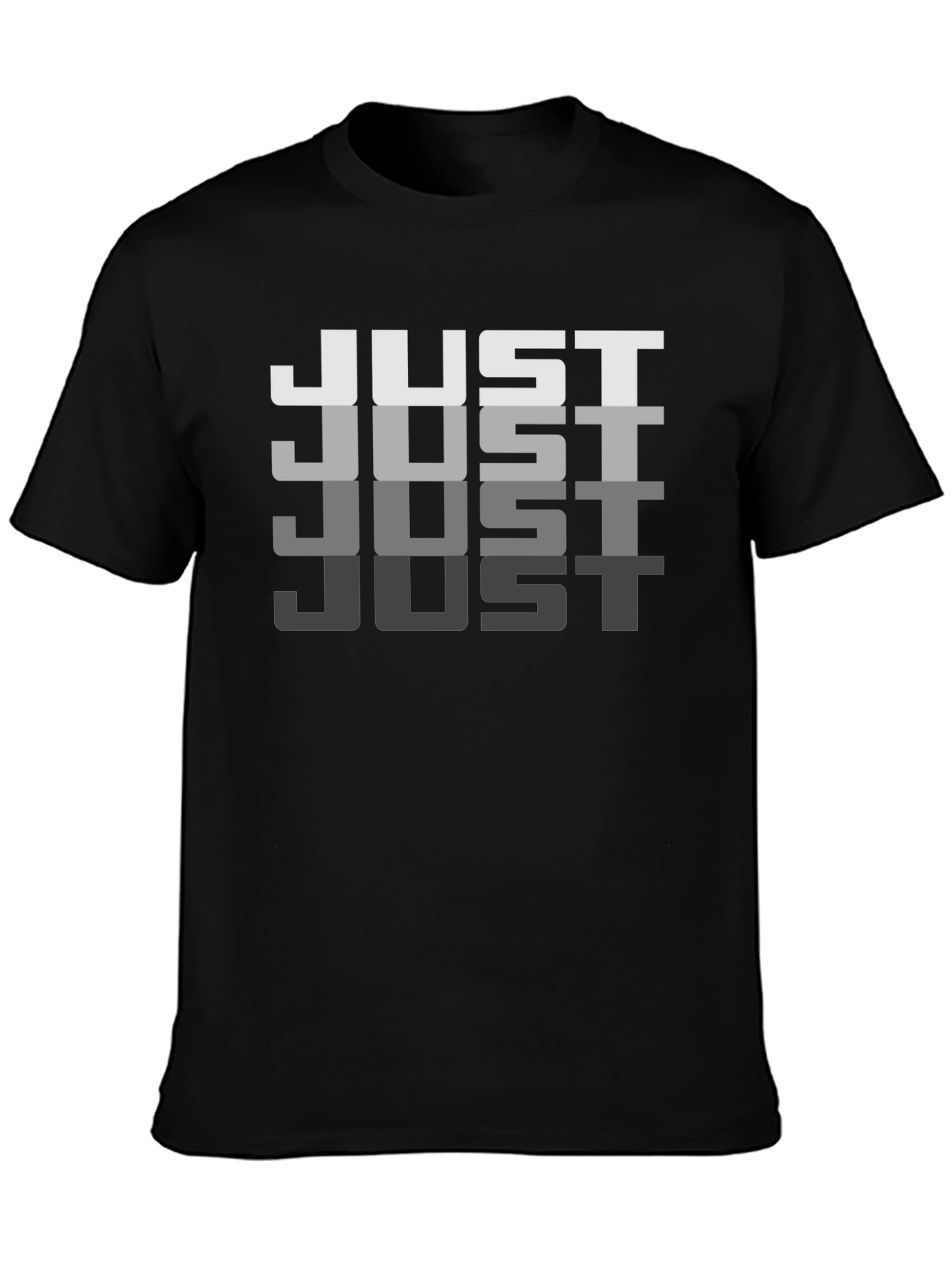 Just Graphic Black T-Shirt - Casual Style