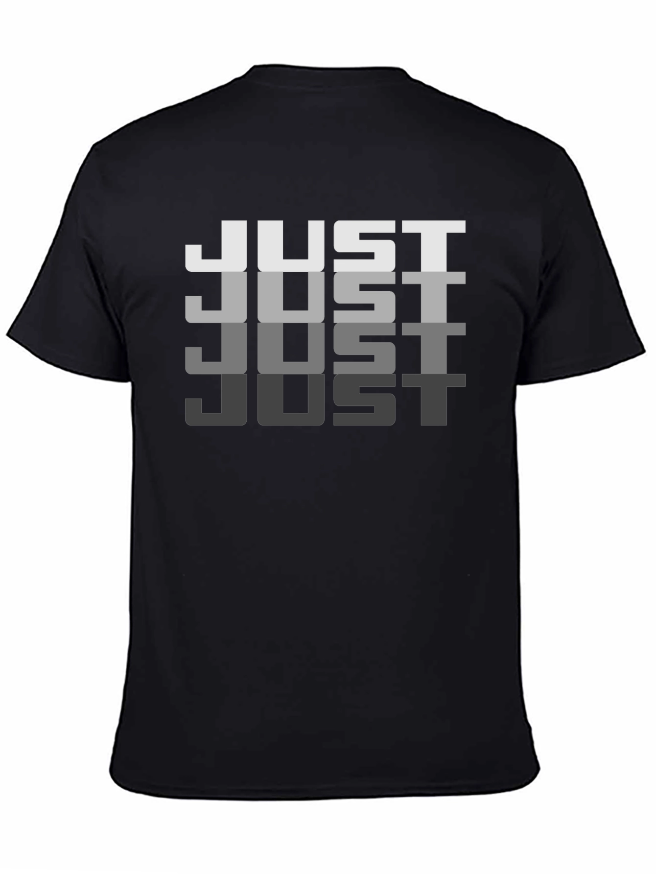 Just Graphic Black T-Shirt - Casual Style