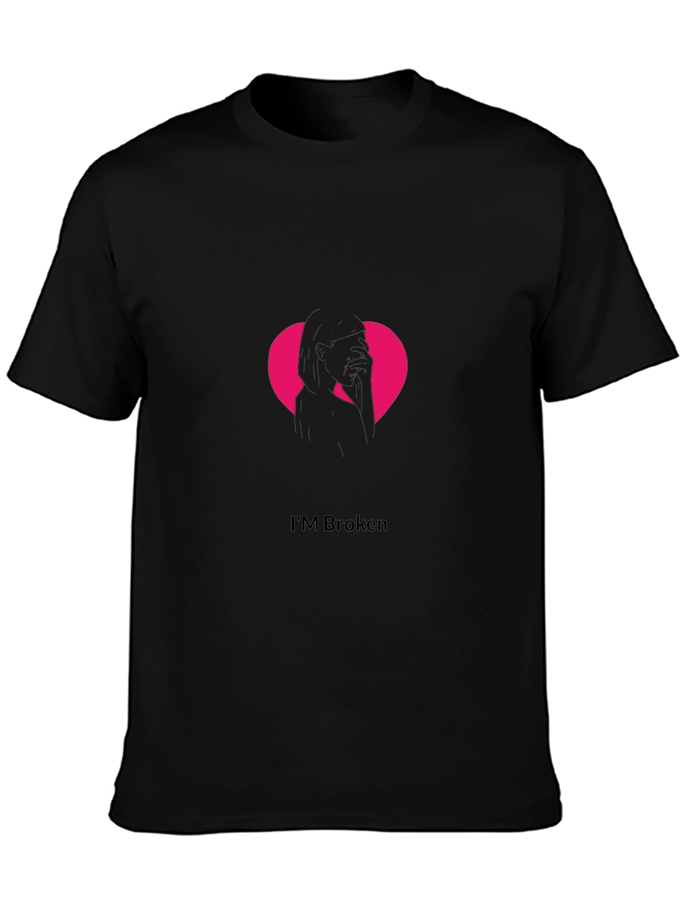 Im Broken Heart Graphic Tee - Trendy Mens T-Shirt