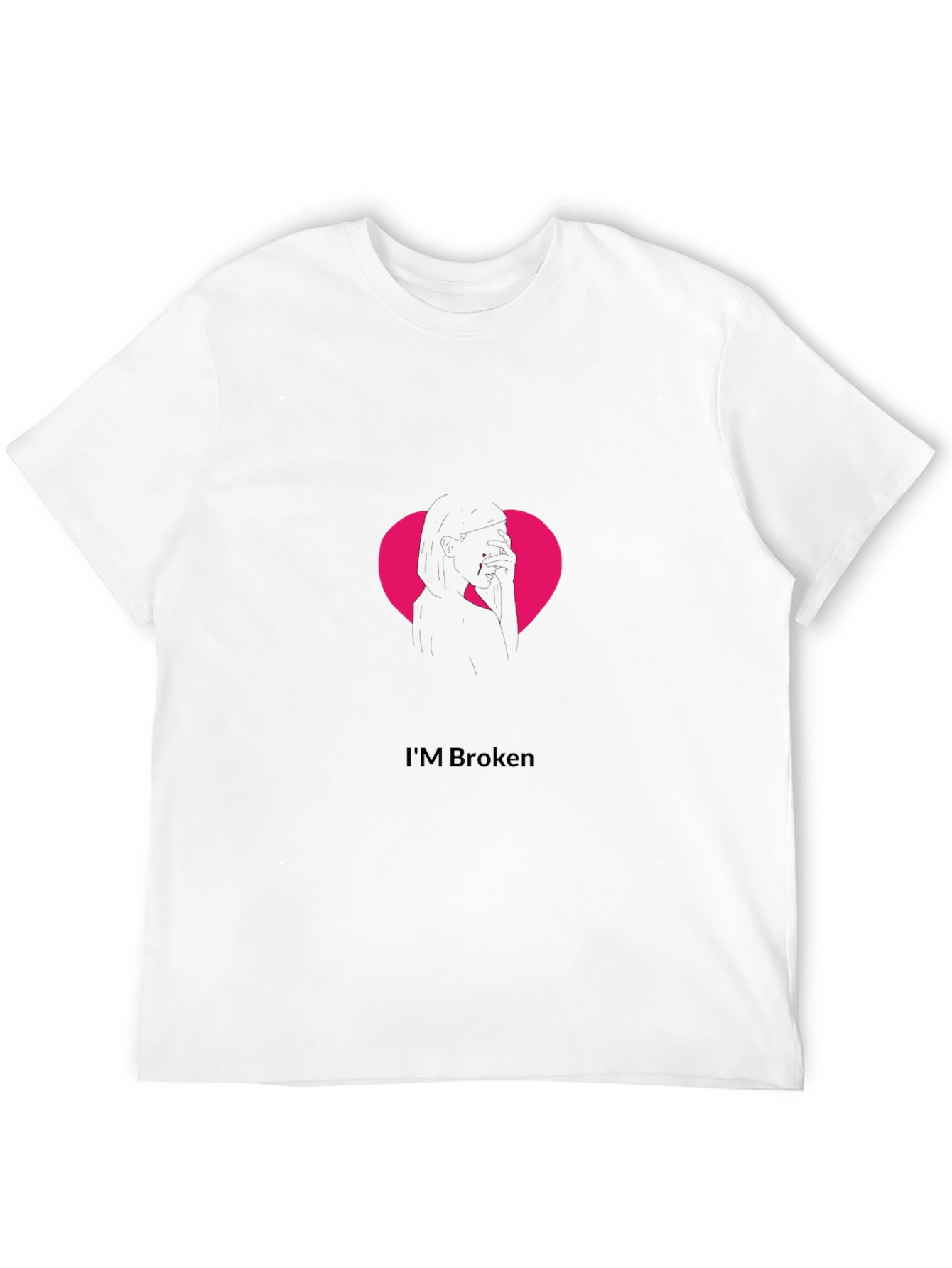 Im Broken Heart Graphic Tee - Trendy Mens T-Shirt