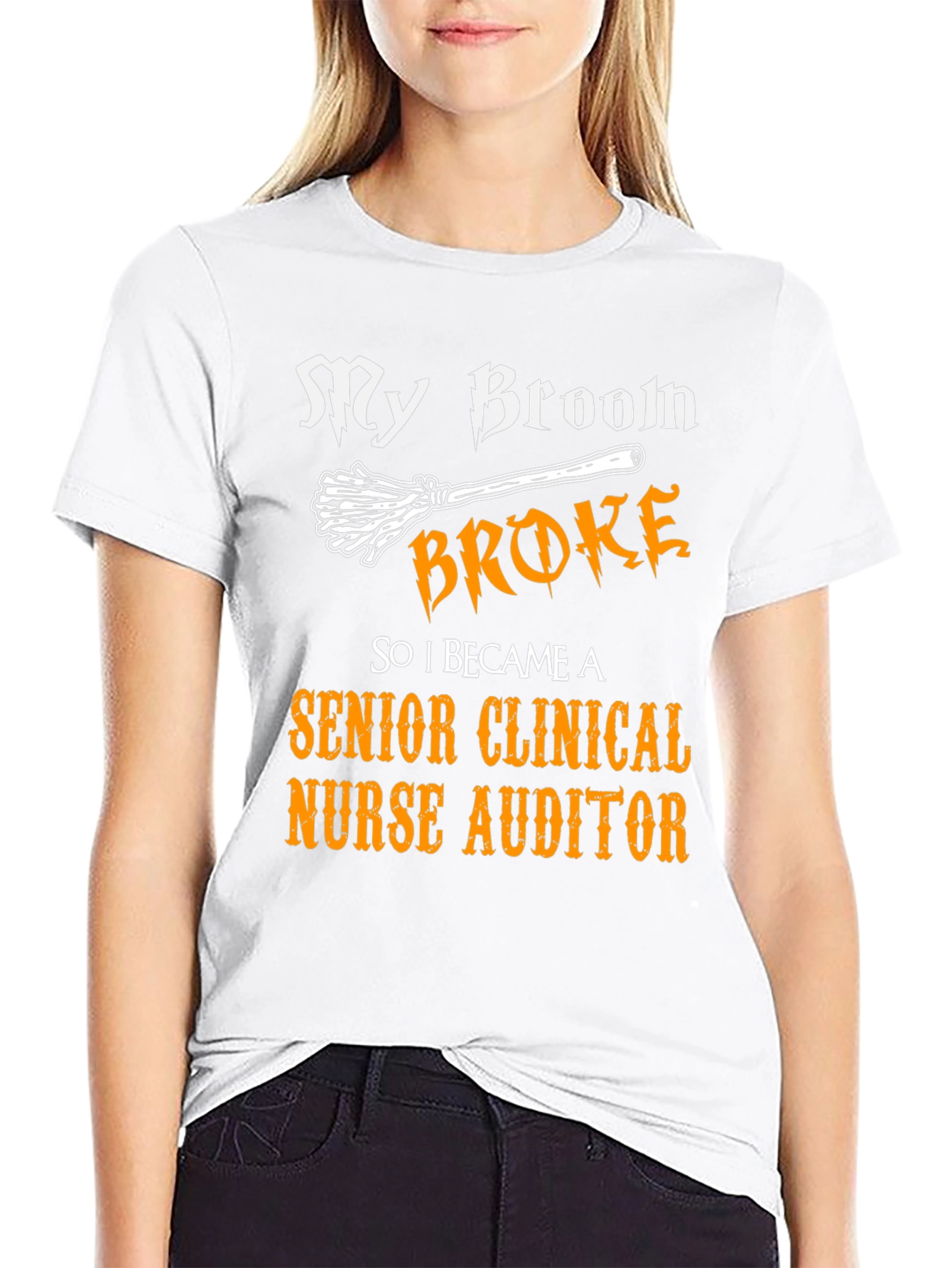 Senior Clinical Nurse Auditor Broom T-Shirt