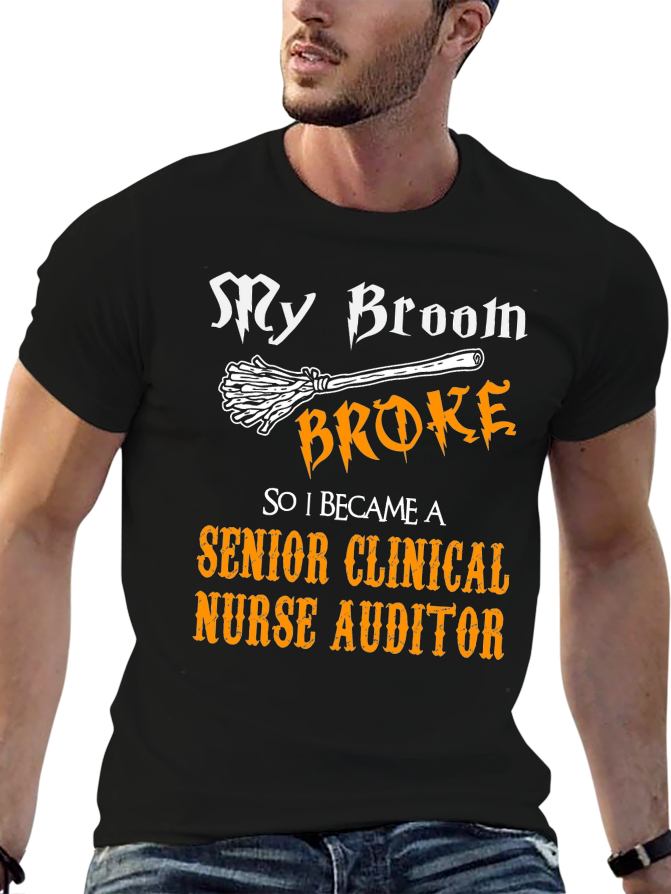 Senior Clinical Nurse Auditor Broom T-Shirt