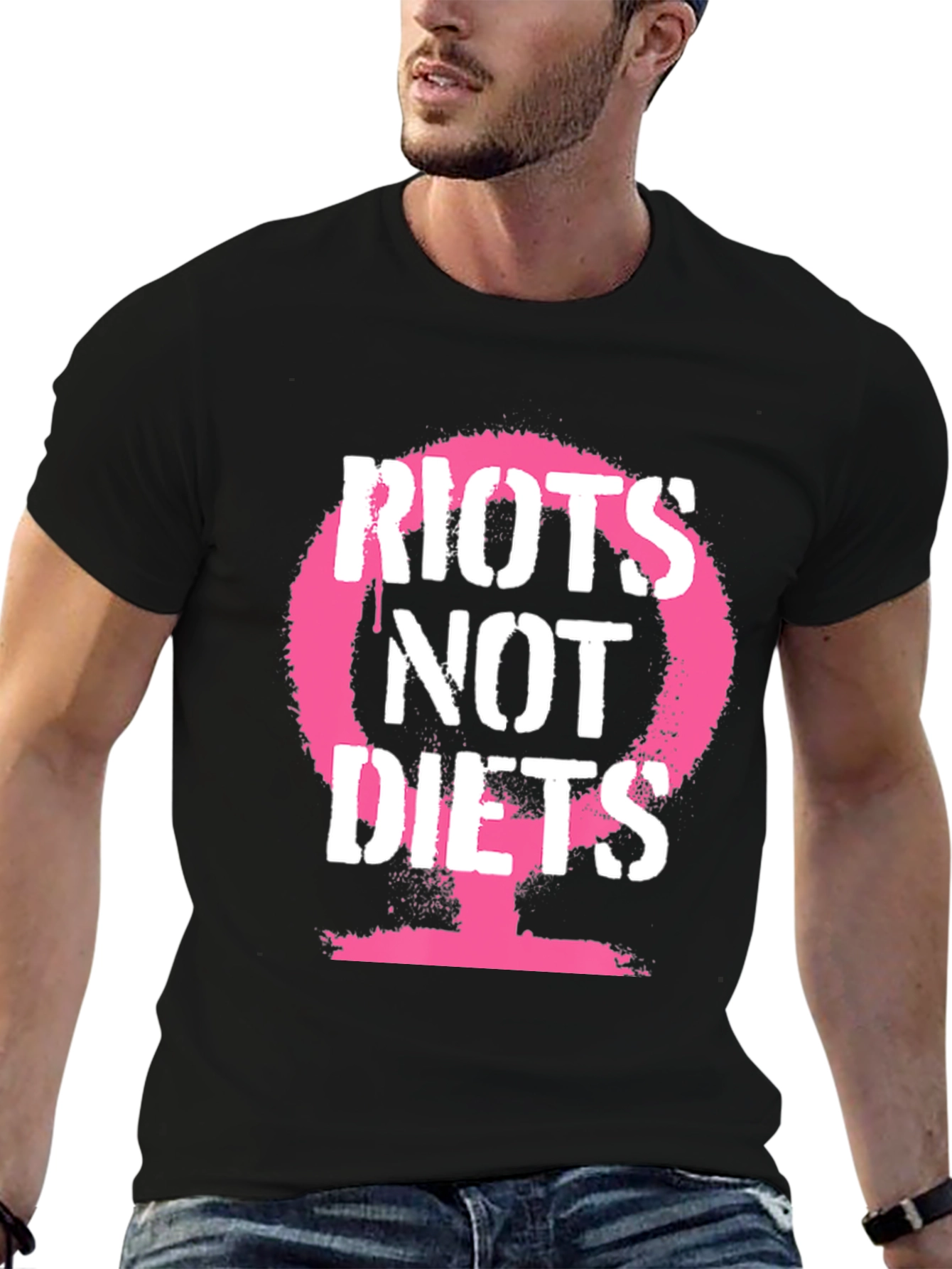 Riot Not Diets Graphic Tee - Black