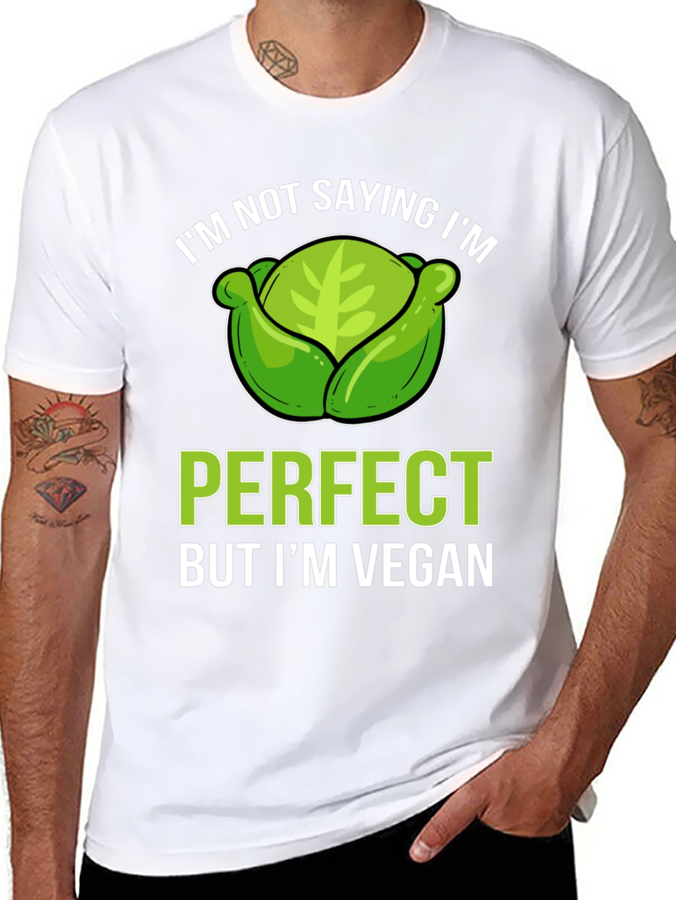 Vegan Cabbage T-Shirt - Perfect & Proud