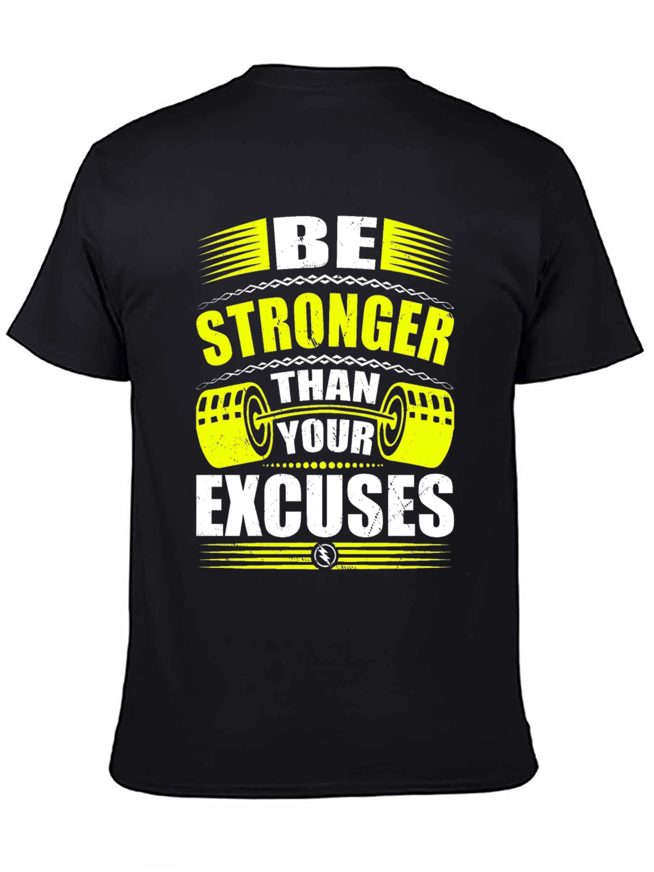 Motivational Workout T-Shirt - Be Stronger Than Excuses