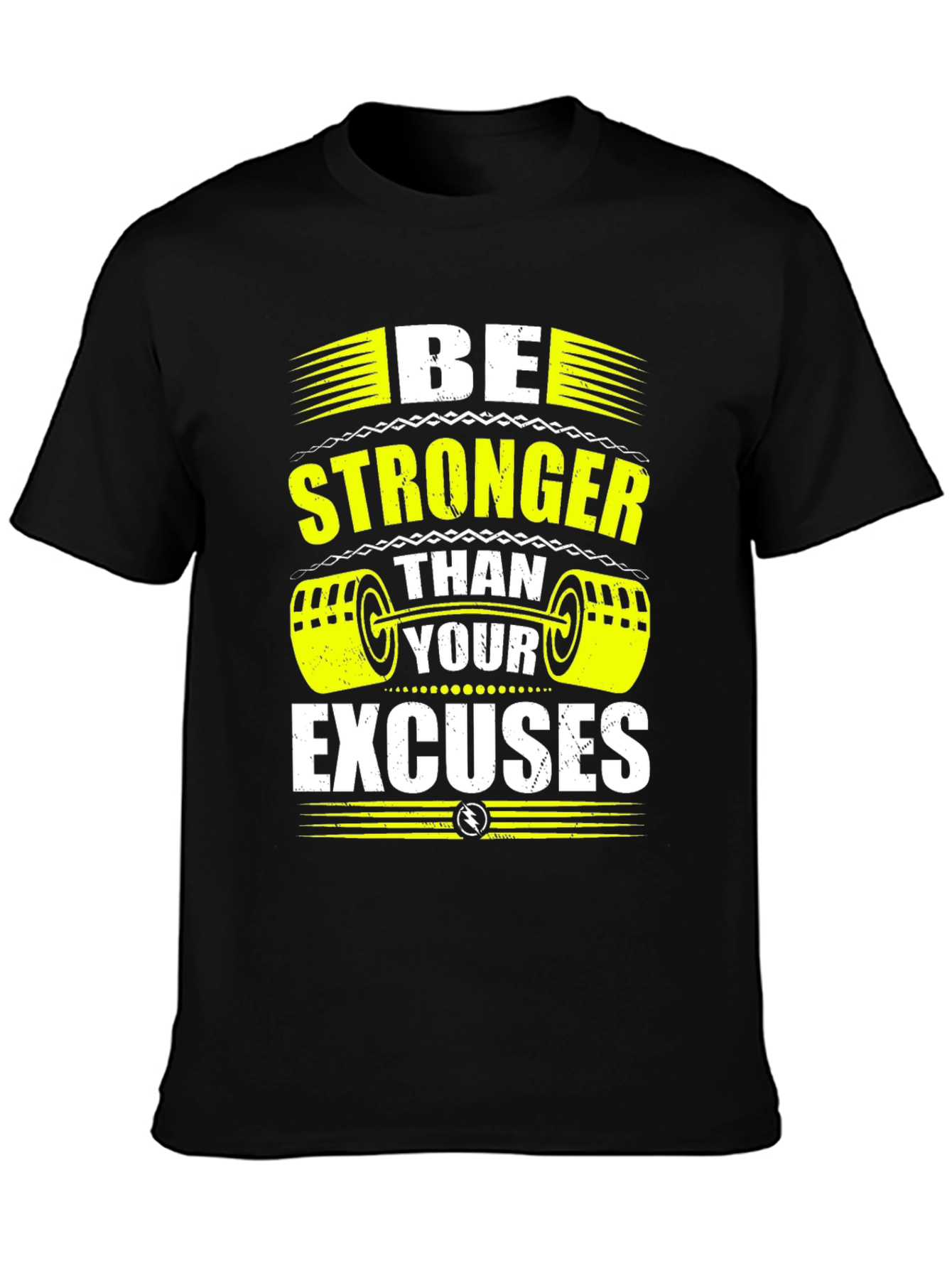 Motivational Workout T-Shirt - Be Stronger Than Excuses