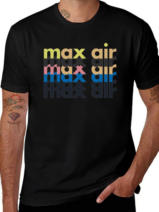 Max Air Graphic Print Black T-Shirt
