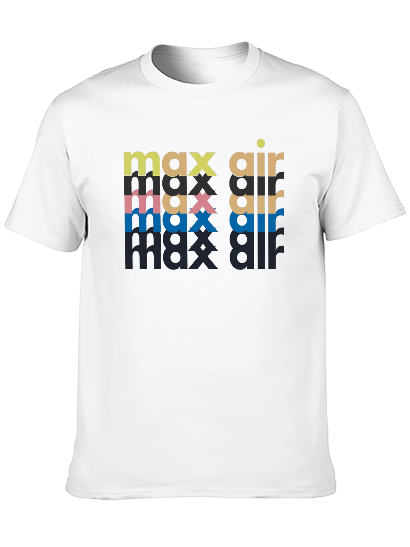 Max Air Graphic Print Black T-Shirt