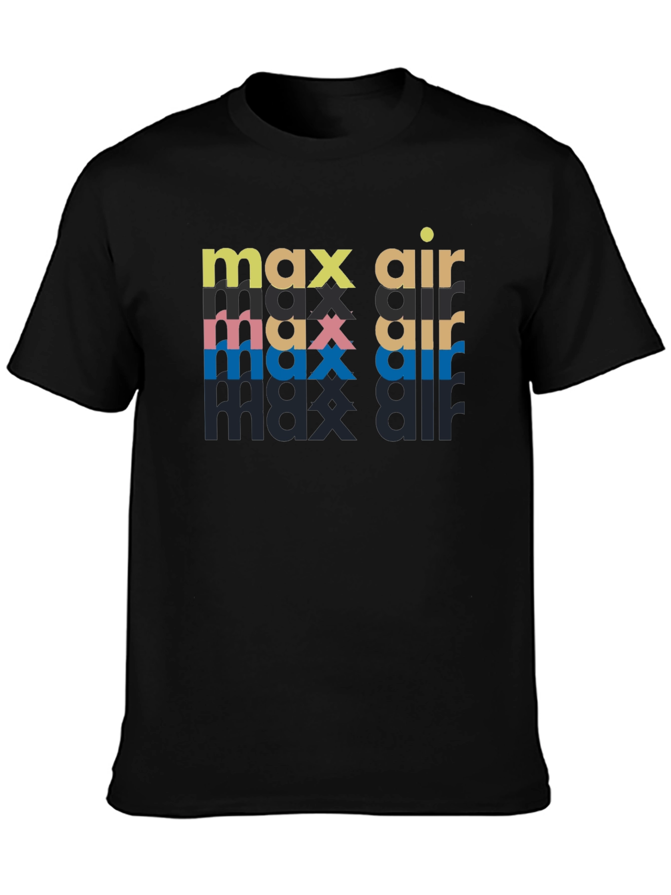 Max Air Graphic Print Black T-Shirt