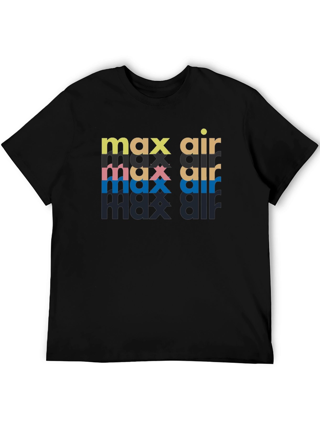 Max Air Graphic Print Black T-Shirt