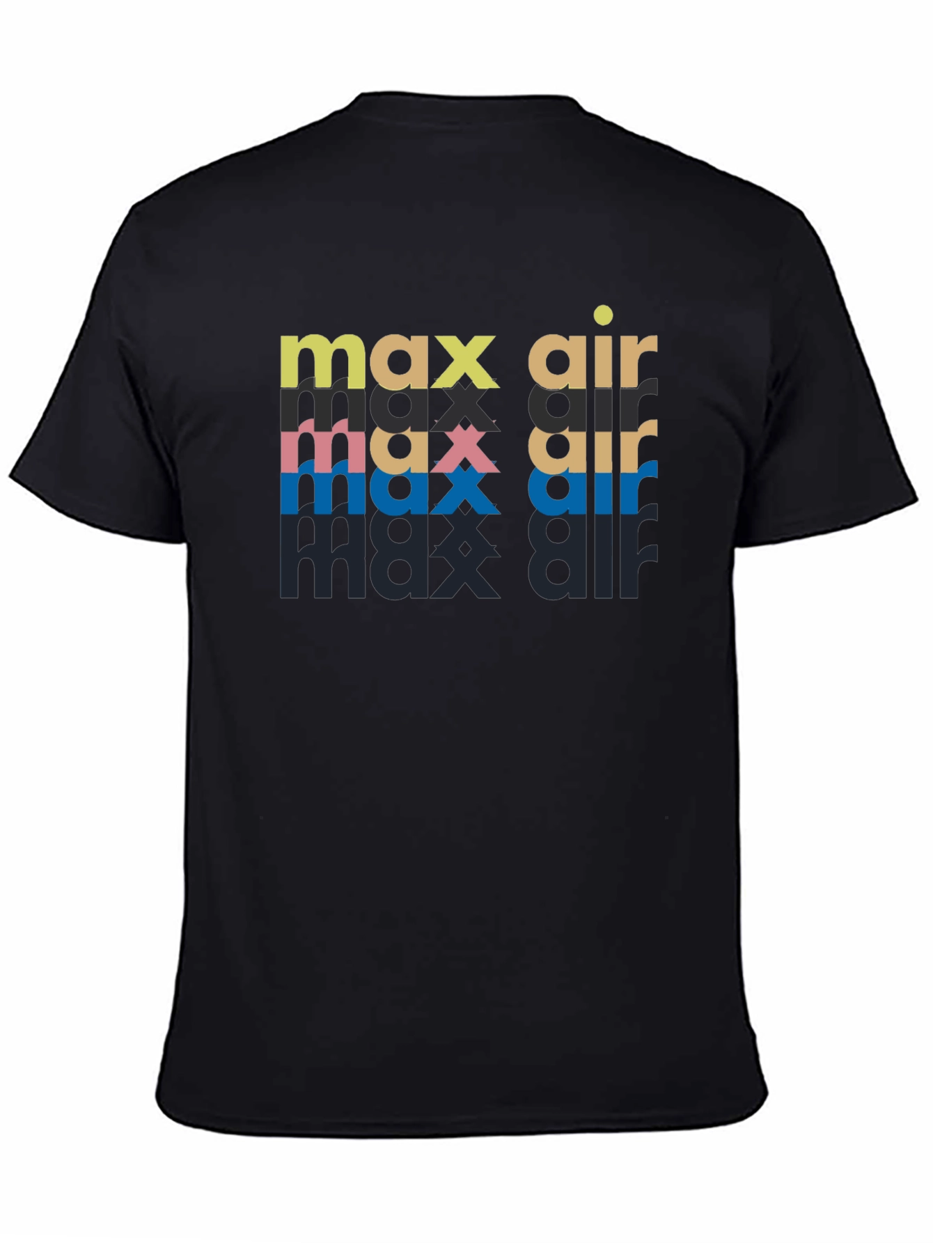 Max Air Graphic Print Black T-Shirt