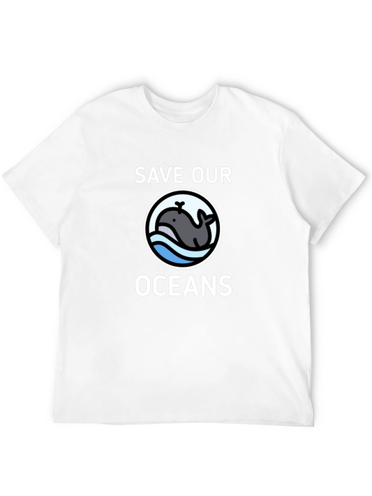 Save Our Oceans T-Shirt Whale Graphic