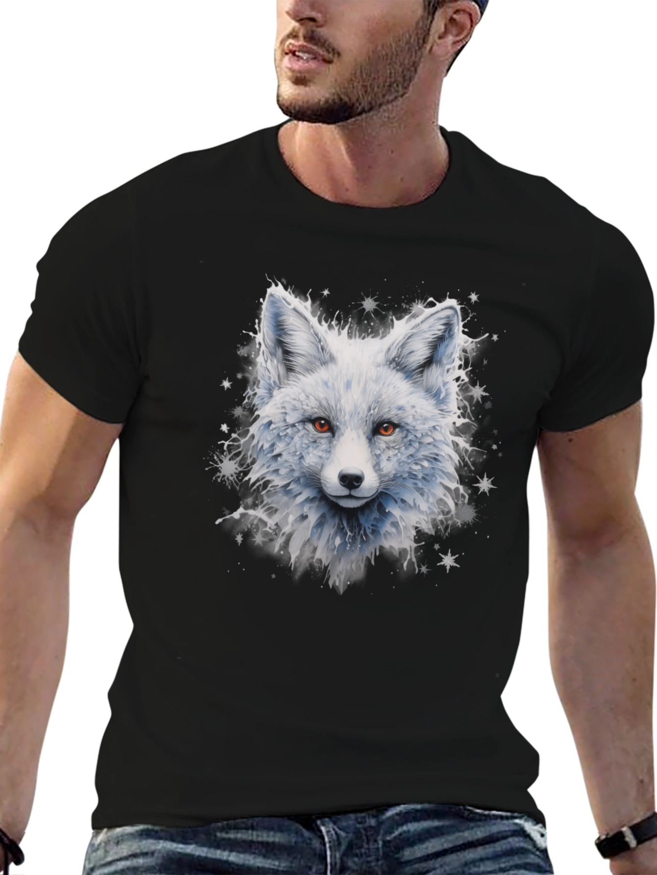 Arctic Fox Graphic Tee - Cool Winter Design