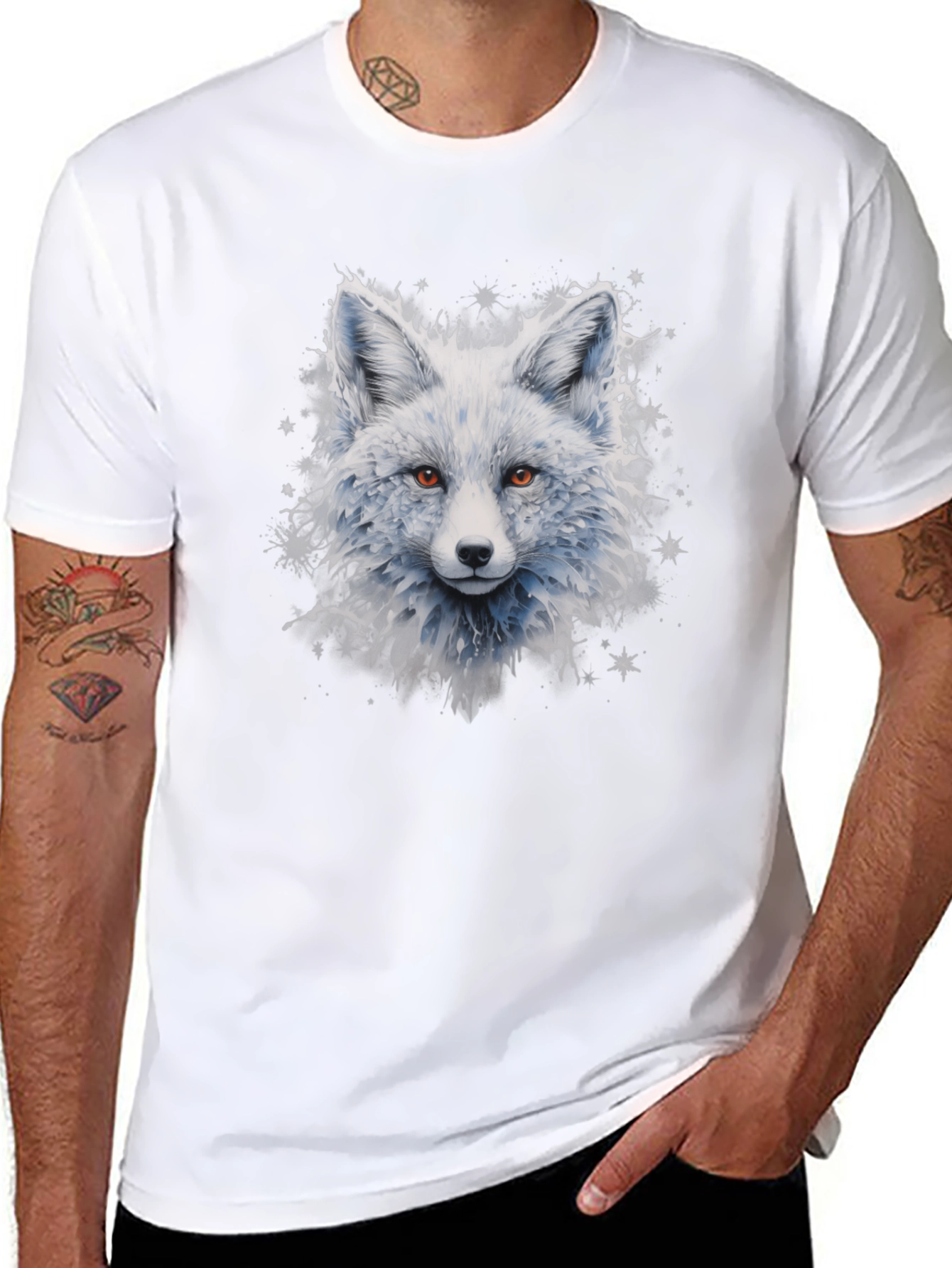Arctic Fox Graphic Tee - Cool Winter Design