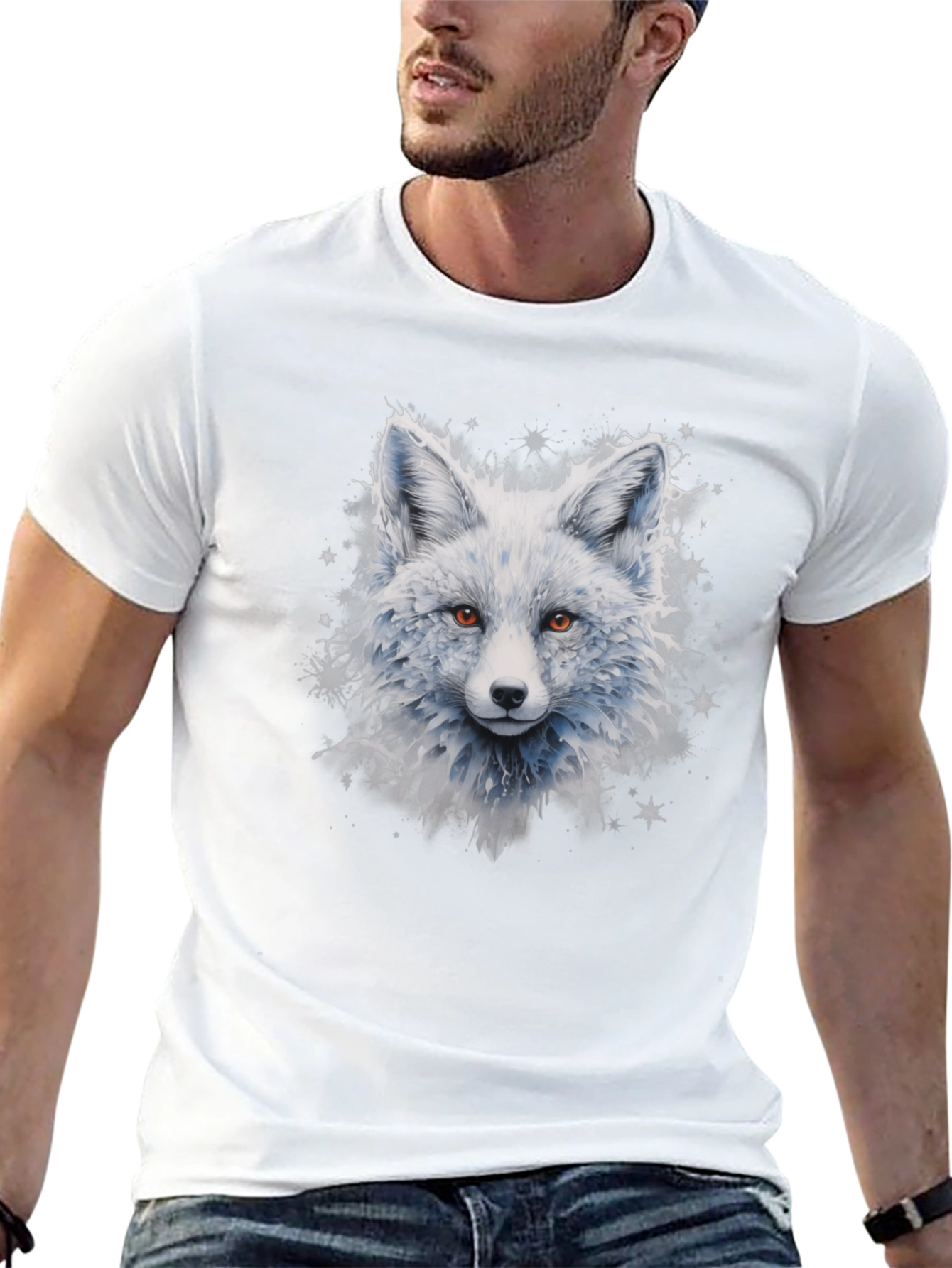 Arctic Fox Graphic Tee - Cool Winter Design