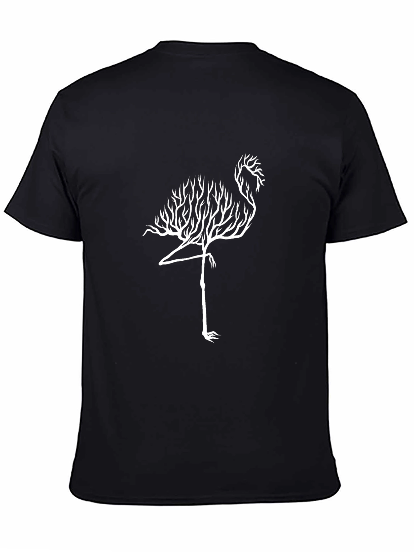 Flamingo Tree Graphic Tee - Unique Nature Design