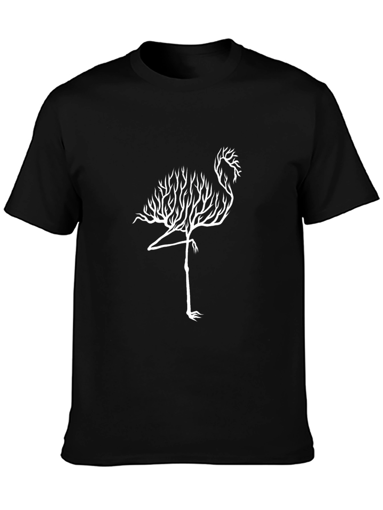 Flamingo Tree Graphic Tee - Unique Nature Design