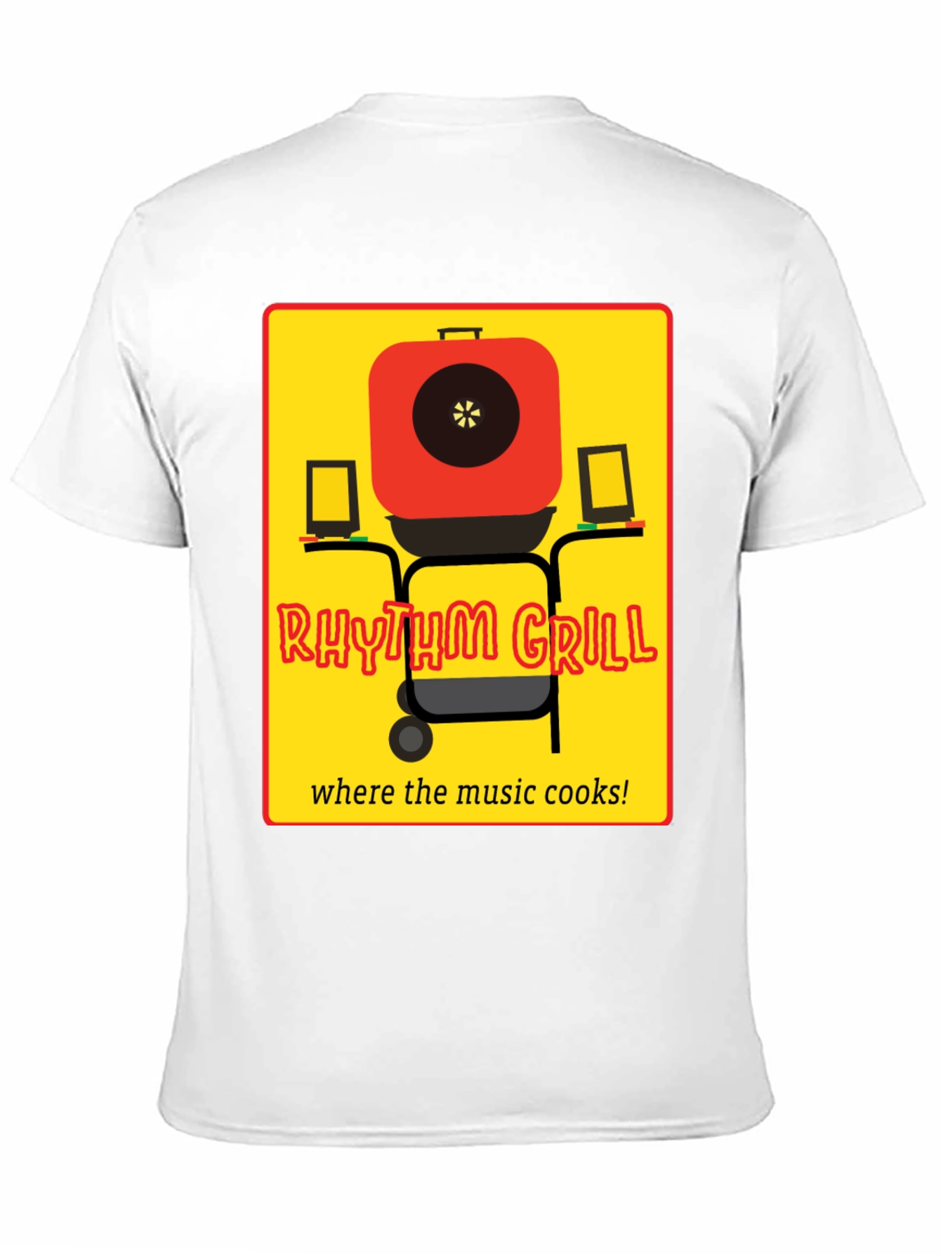 Rhythm Grill T-Shirt - Music and Cooking Style