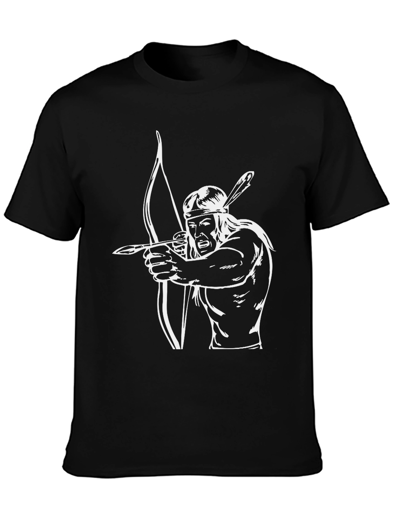 Archer Graphic Tee - Native American Style Print