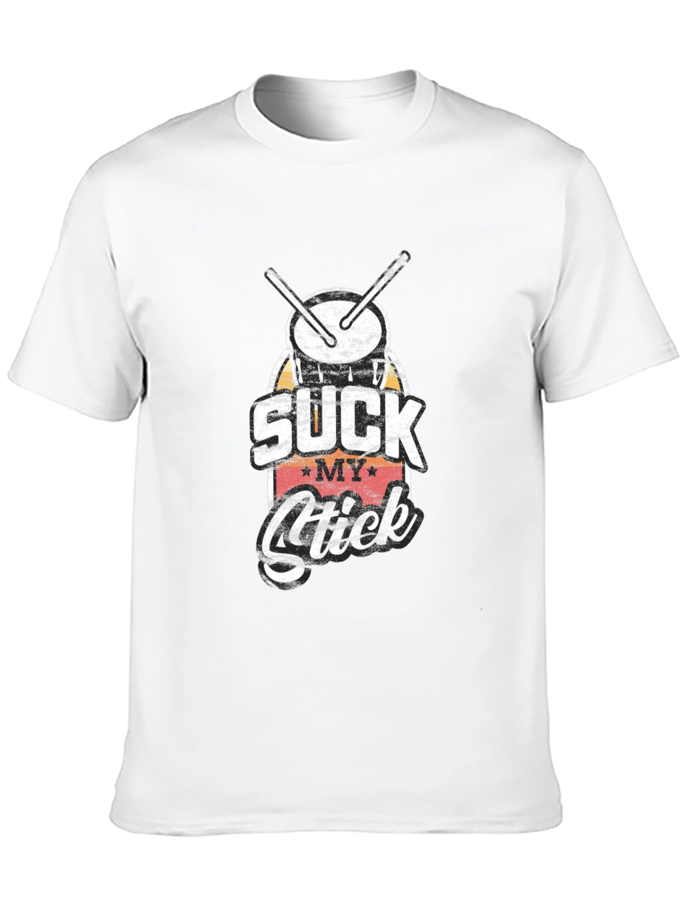 Suck My Stick Drummer T-Shirt - Black
