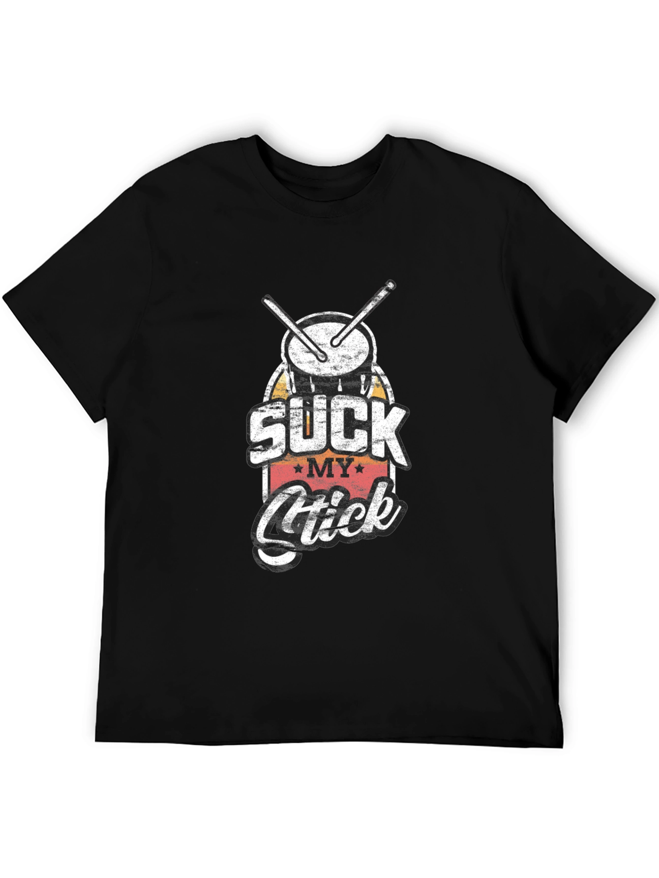 Suck My Stick Drummer T-Shirt - Black
