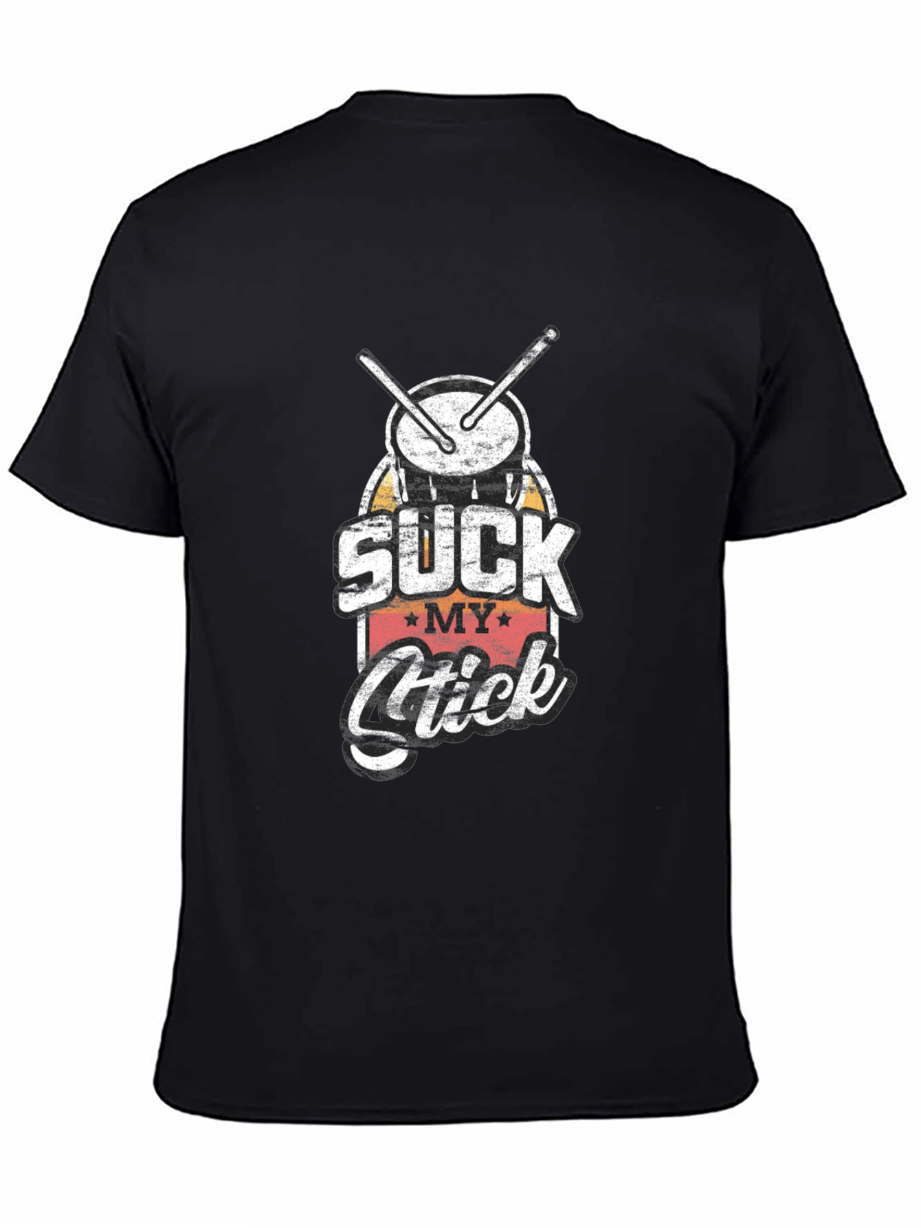 Suck My Stick Drummer T-Shirt - Black