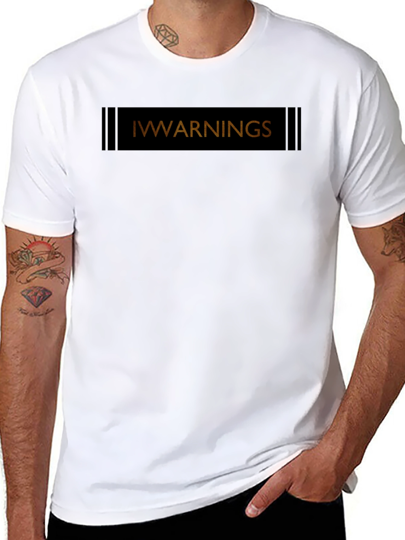 IWWarnings Black T-Shirt - Casual Wear