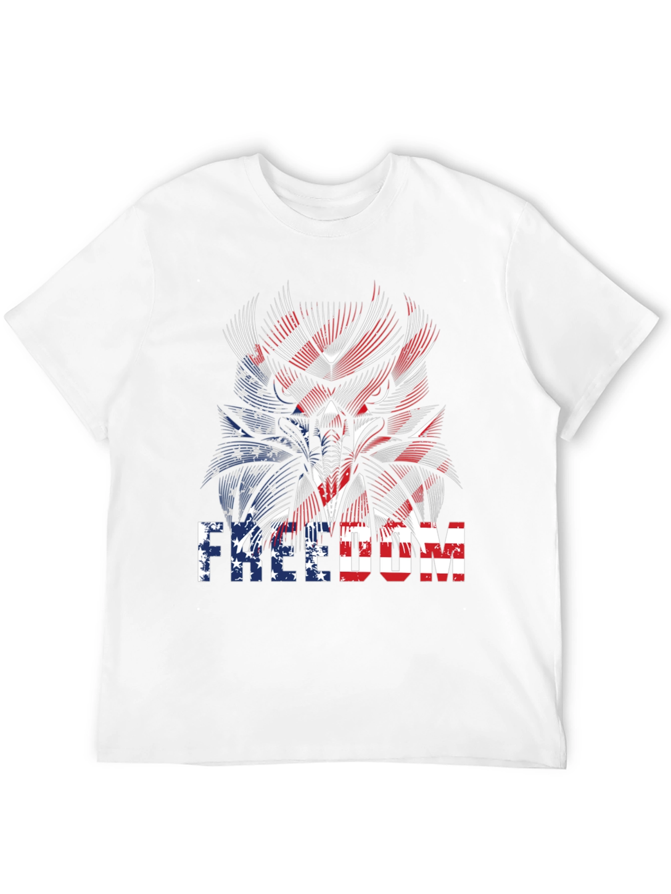 Freedom American Flag Graphic T-Shirt