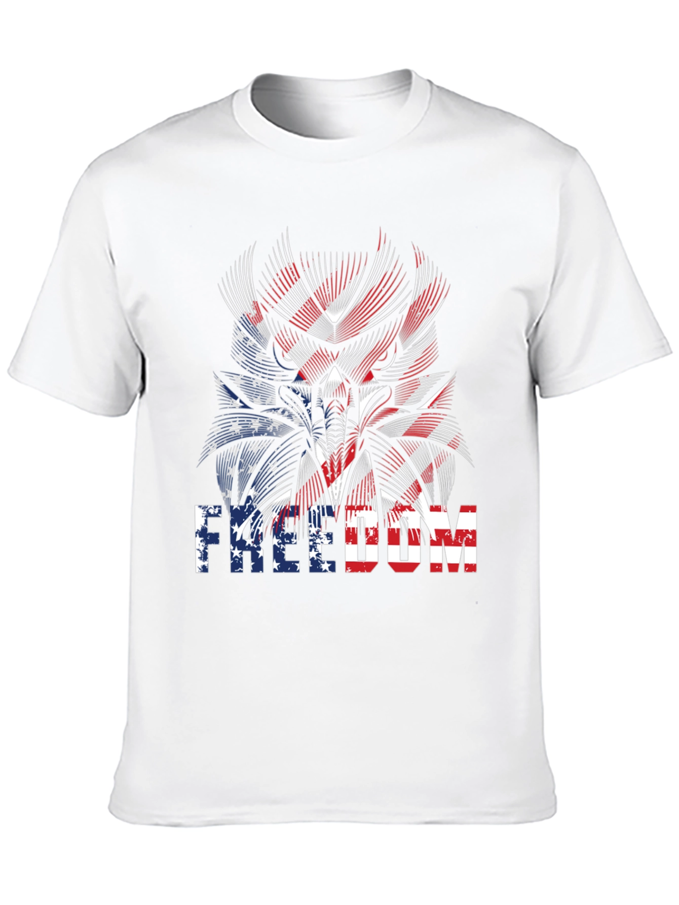 Freedom American Flag Graphic T-Shirt
