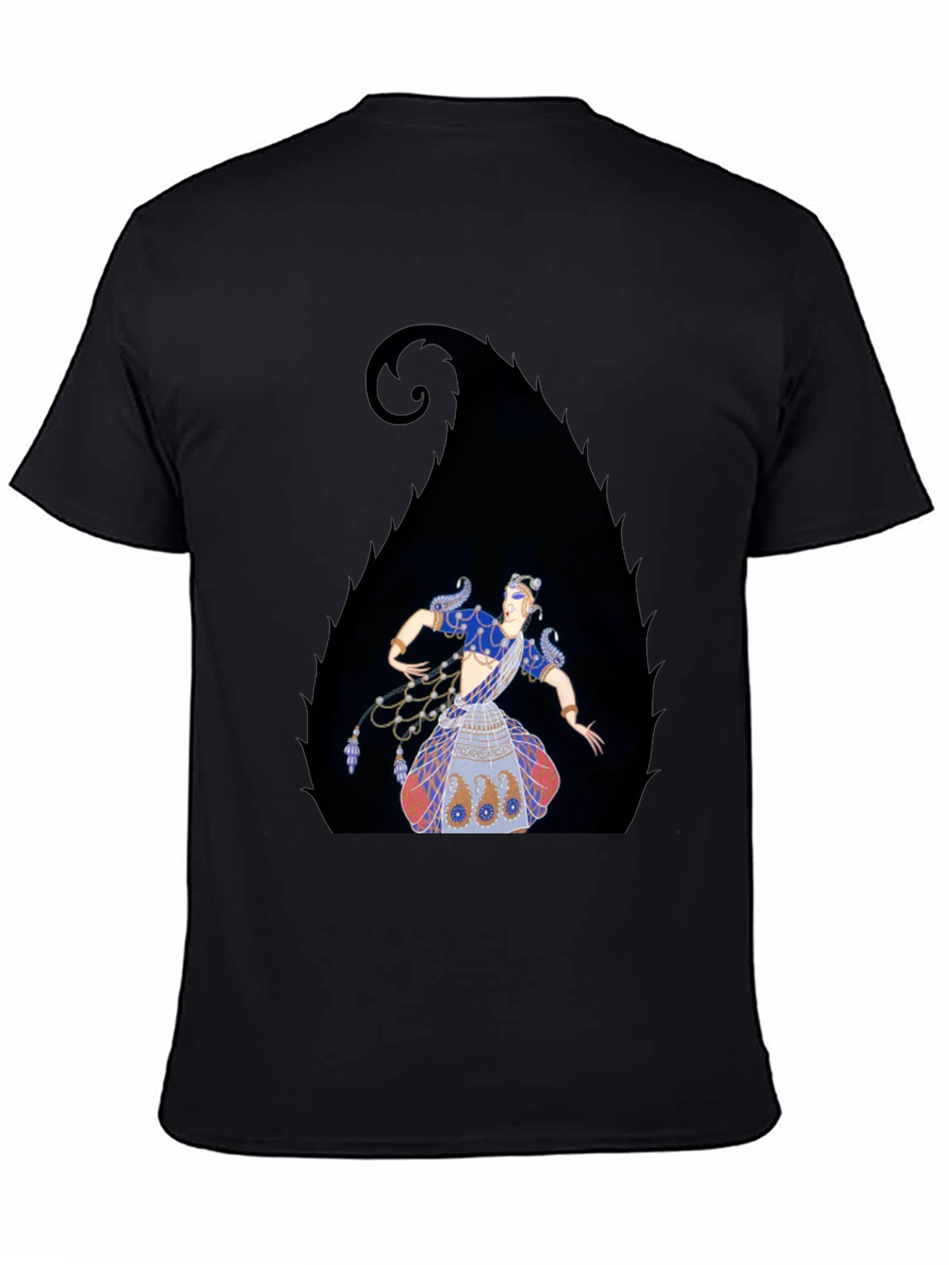 Elegant Dancer Graphic Tee - Black