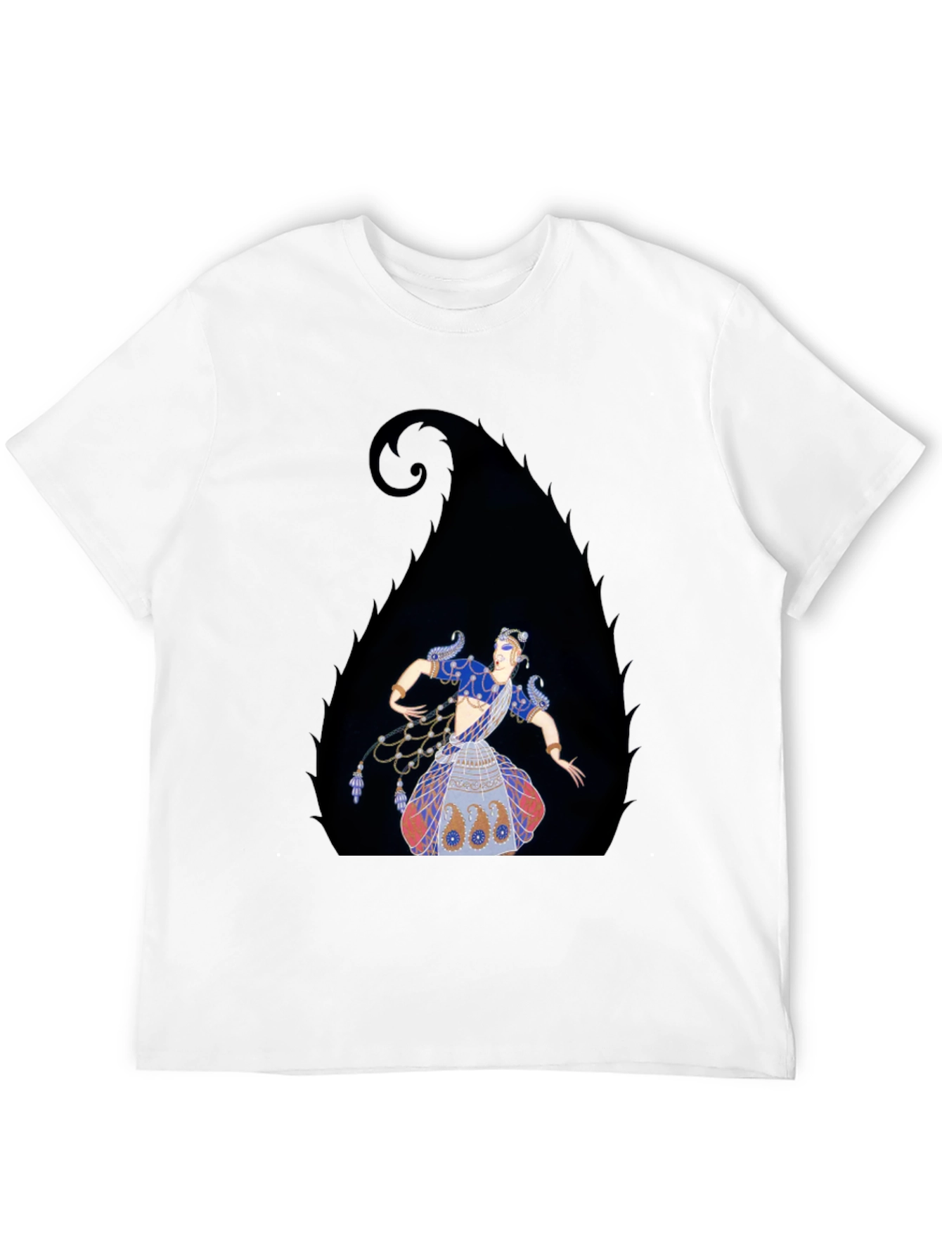Elegant Dancer Graphic Tee - Black
