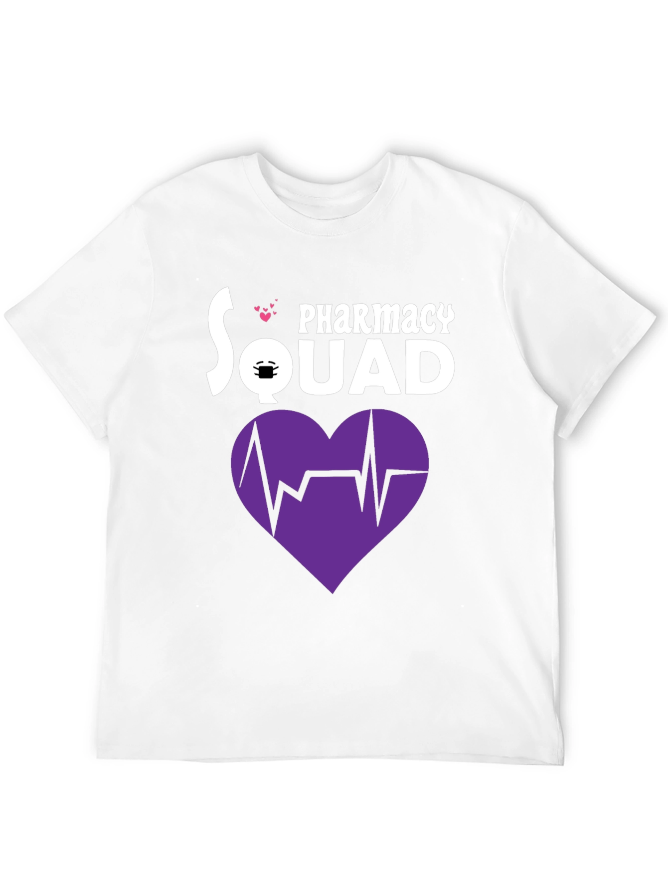 Pharmacy Squad T-Shirt with Heartbeat Graphic