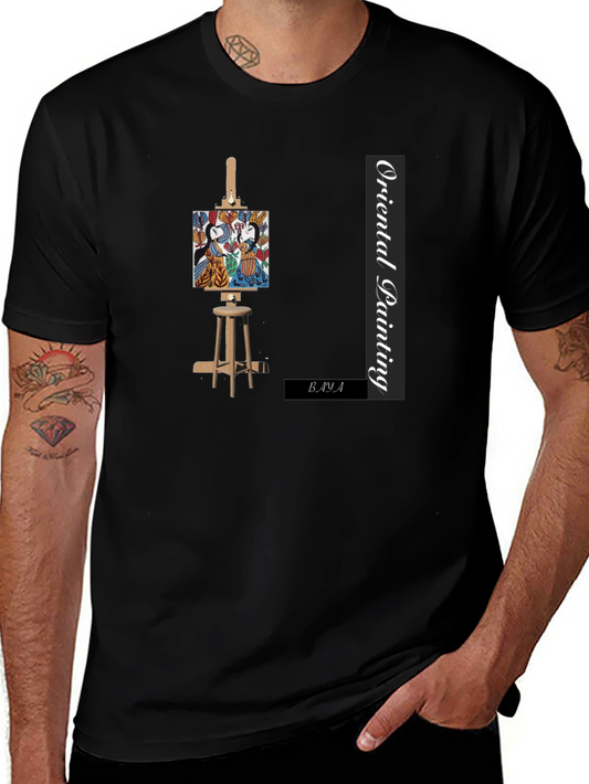 Oriental Painting Graphic T-Shirt